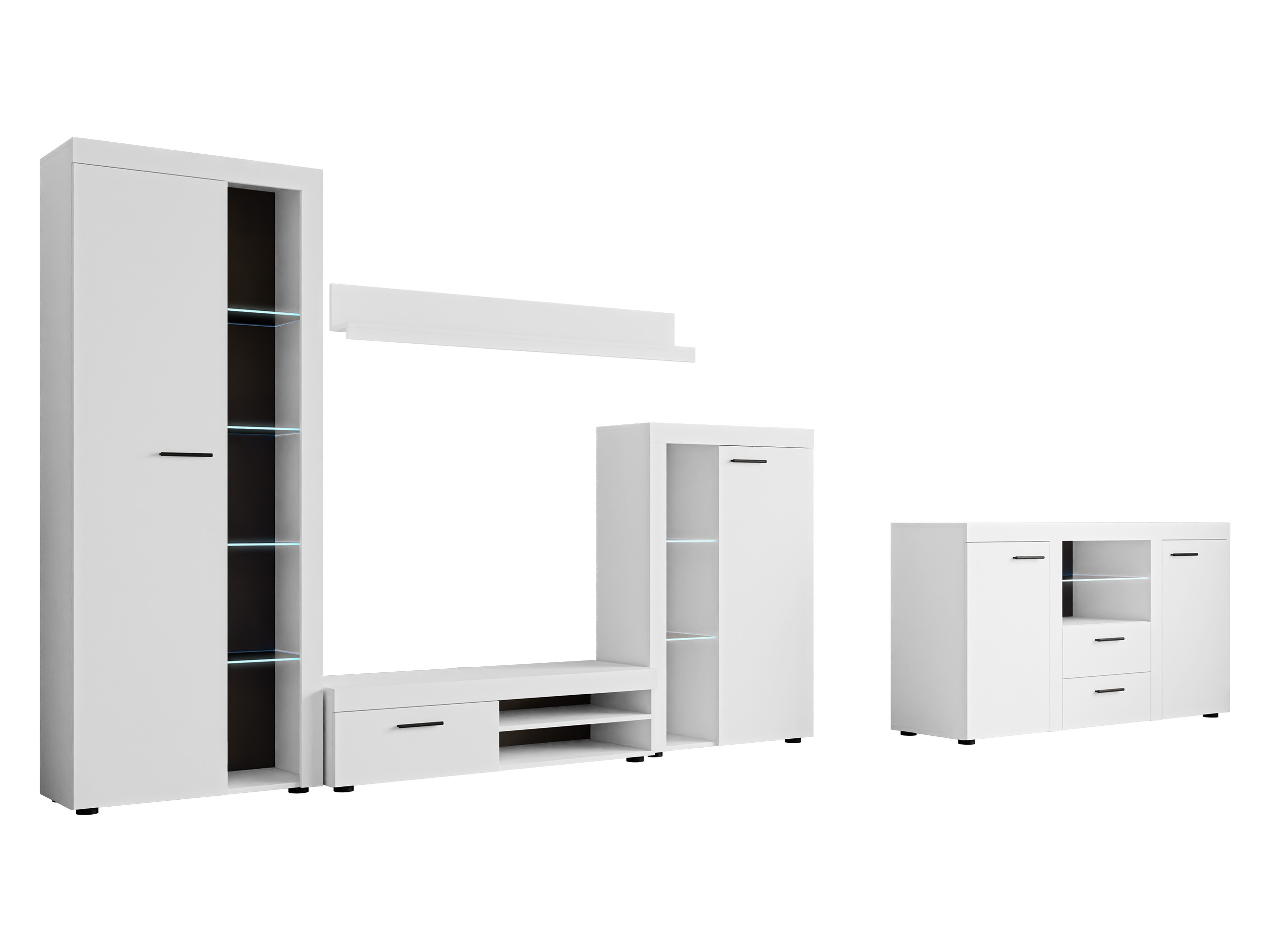 Conjunto para sala de estar Univio I (Branco)
