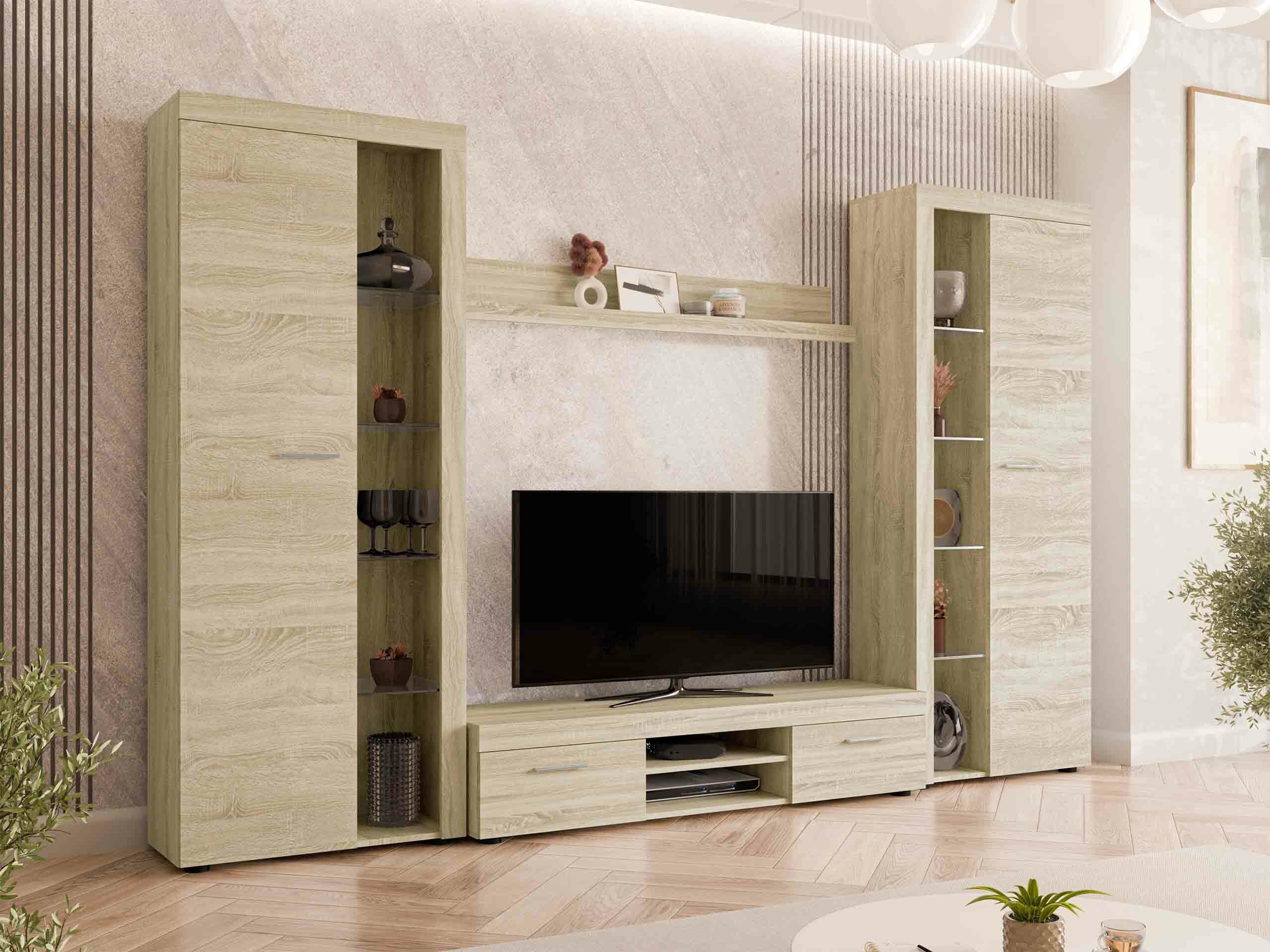 Conjunto para sala de estar Univio II (Carvalho sonoma)