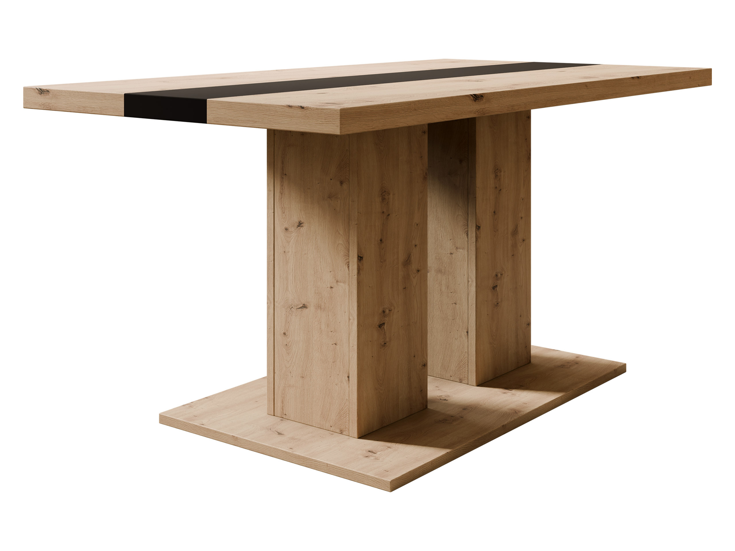 Mesa de centro Tucson 147 (Carvalho Artisan + Preto)