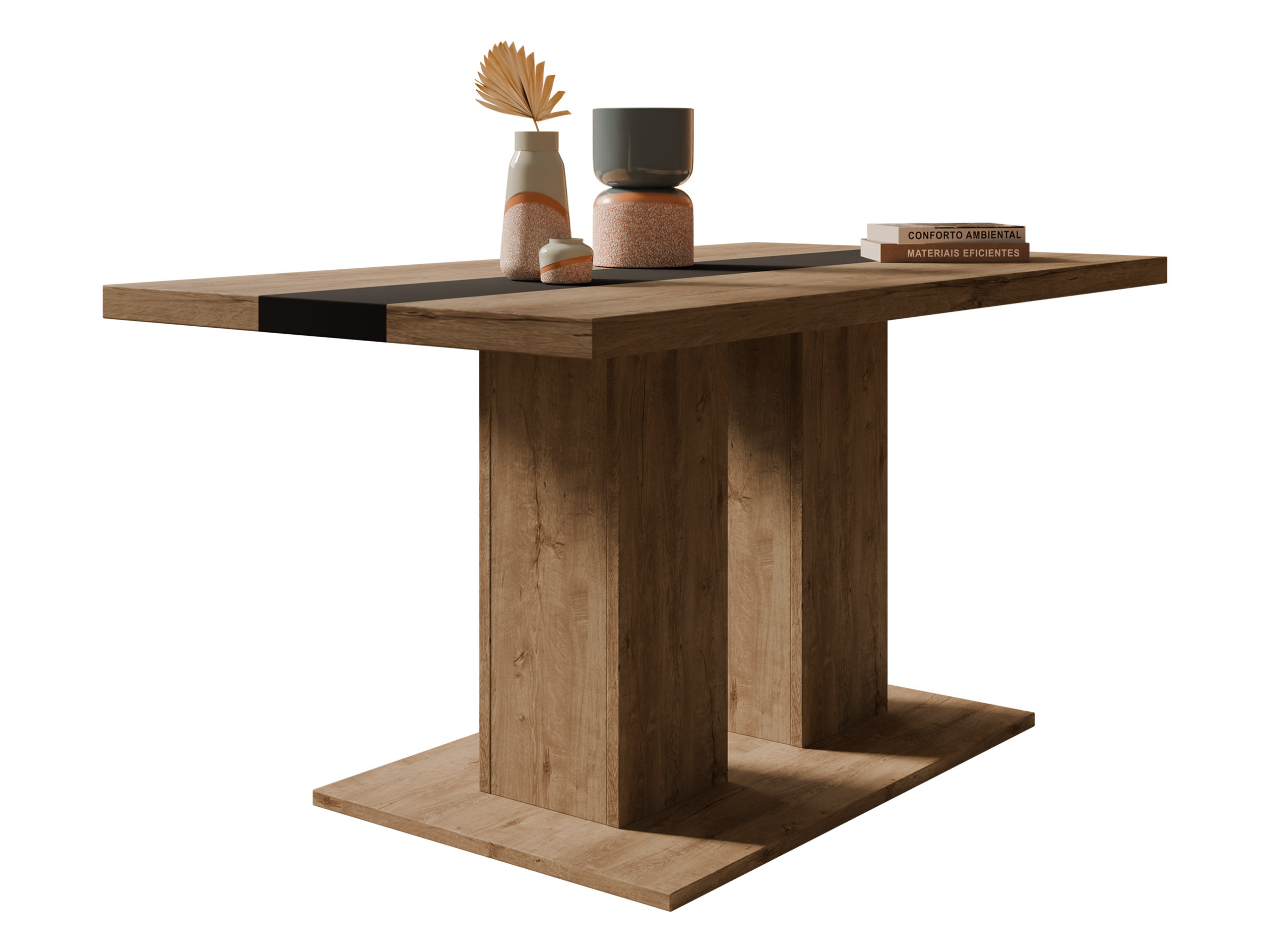 Mesa de centro Tucson 147 (Carvalho lefkas + Preto)