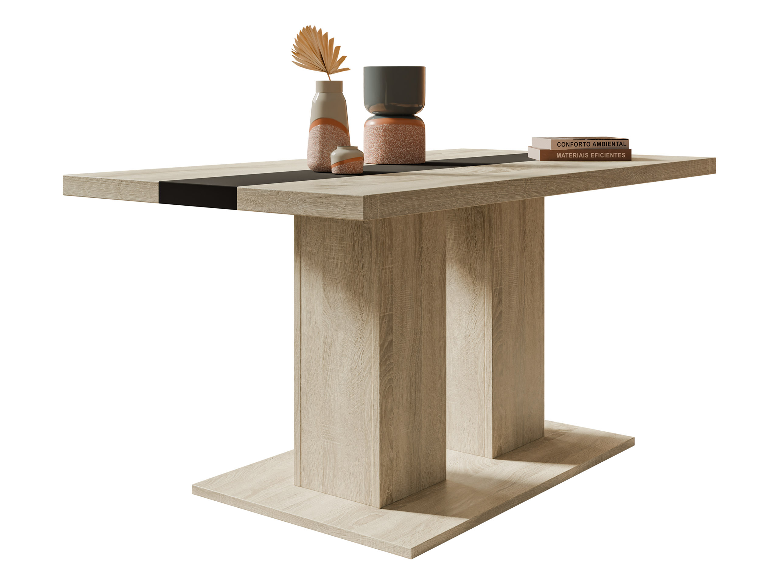 Mesa de centro Tucson 147 (Carvalho sonoma + Preto)