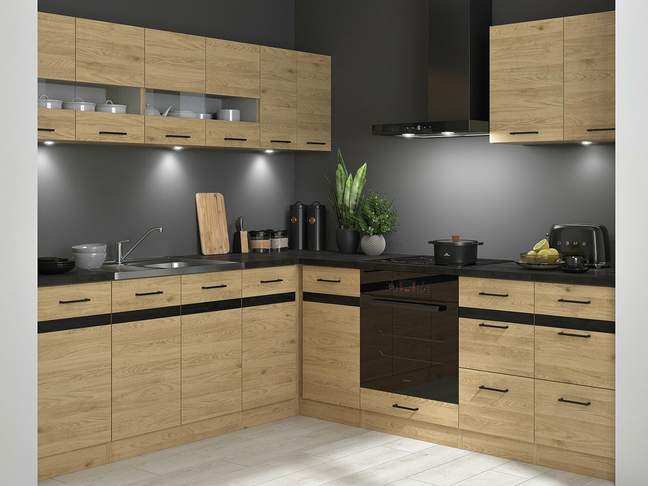 Conjunto de cozinha modular Berna 123