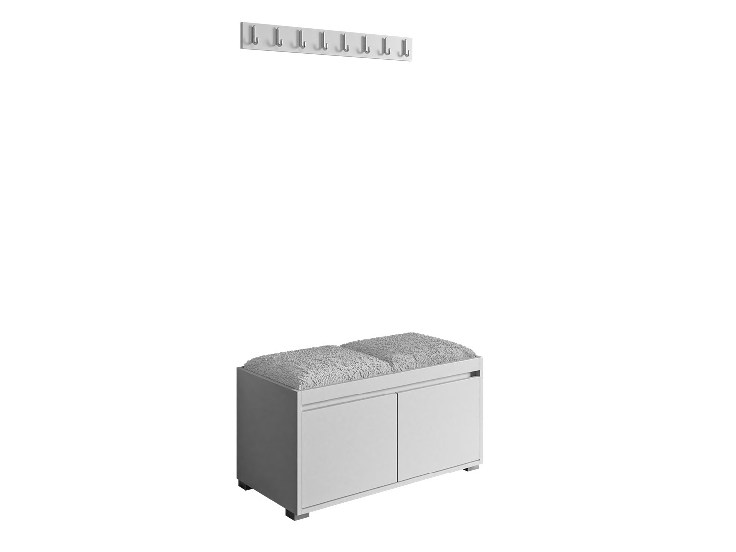 Conjunto para corredor Comfivo Pinus I (Branco + Abriamo 06)