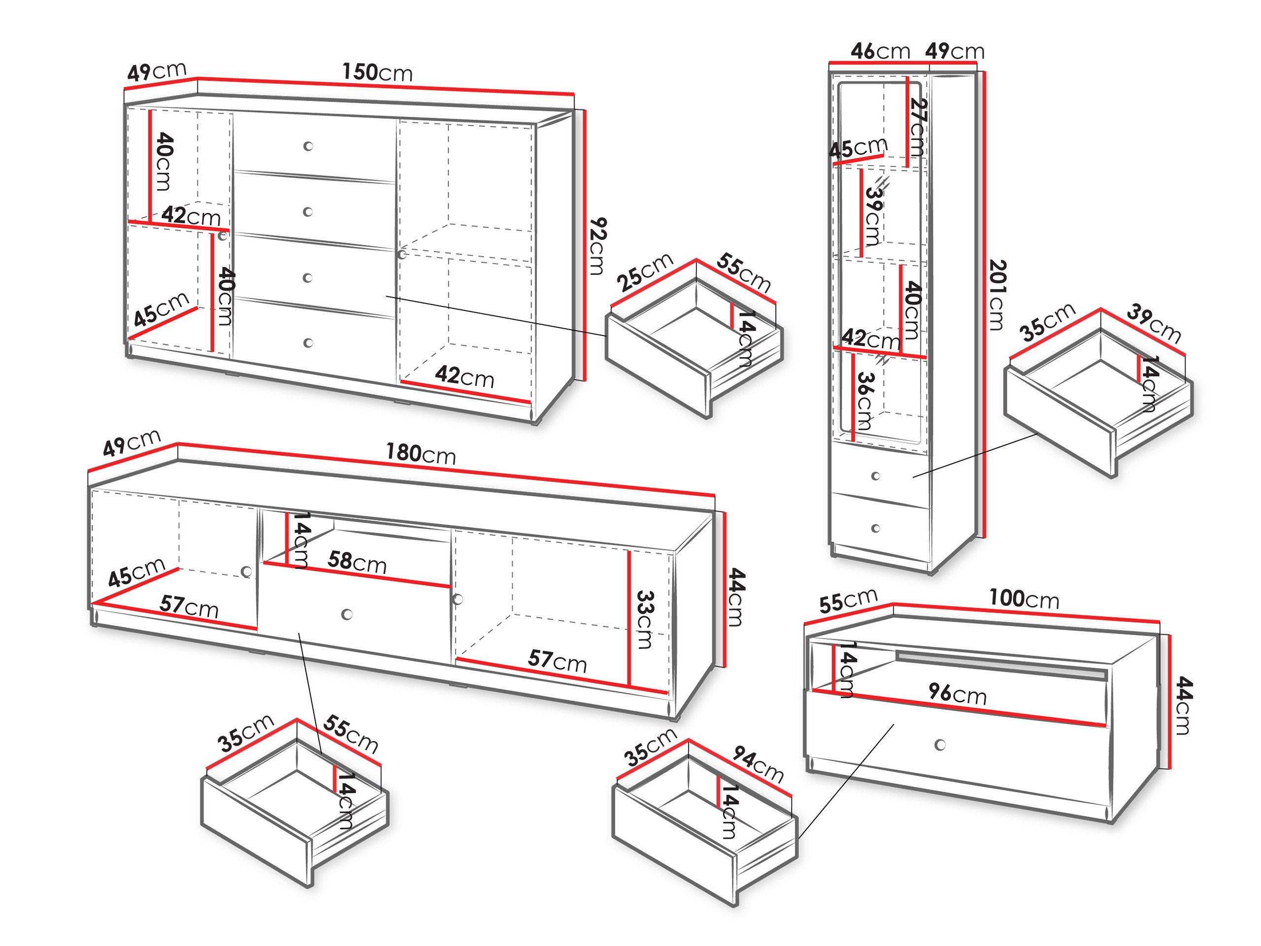 Conjunto para sala de estar Comfivo Lenitas