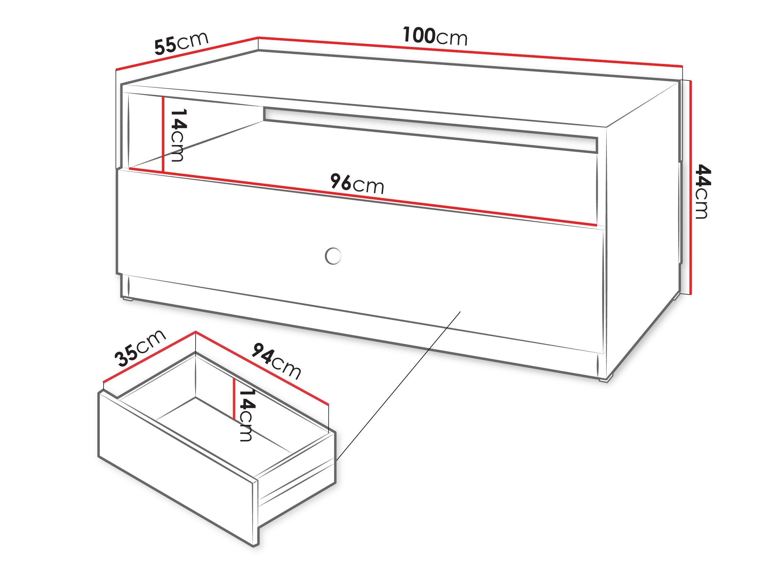 Mesa de centro Comfivo Lenitas