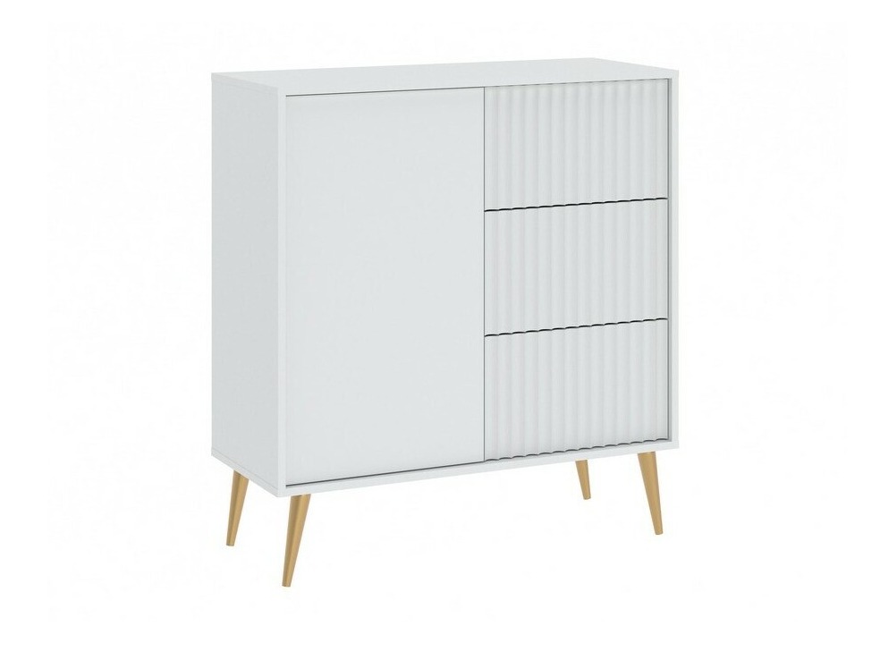 Cómoda Cirferi 100 (Branco + Dourado)