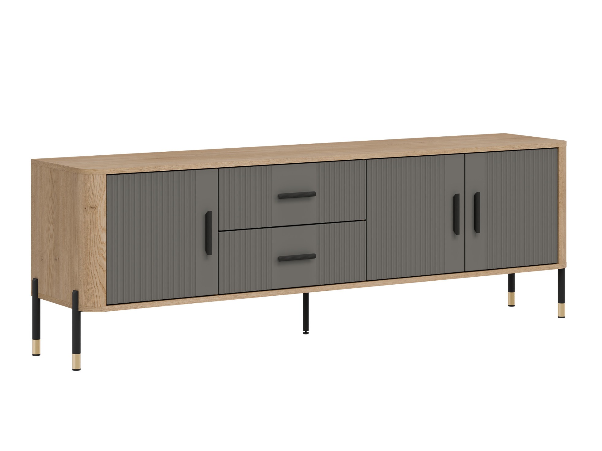 Móvel de TV Flosora 105 (Cinzento)