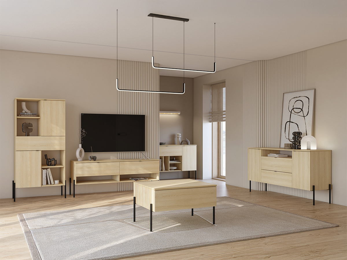 Mesa de centro Levtenu 116 (Carvalho)