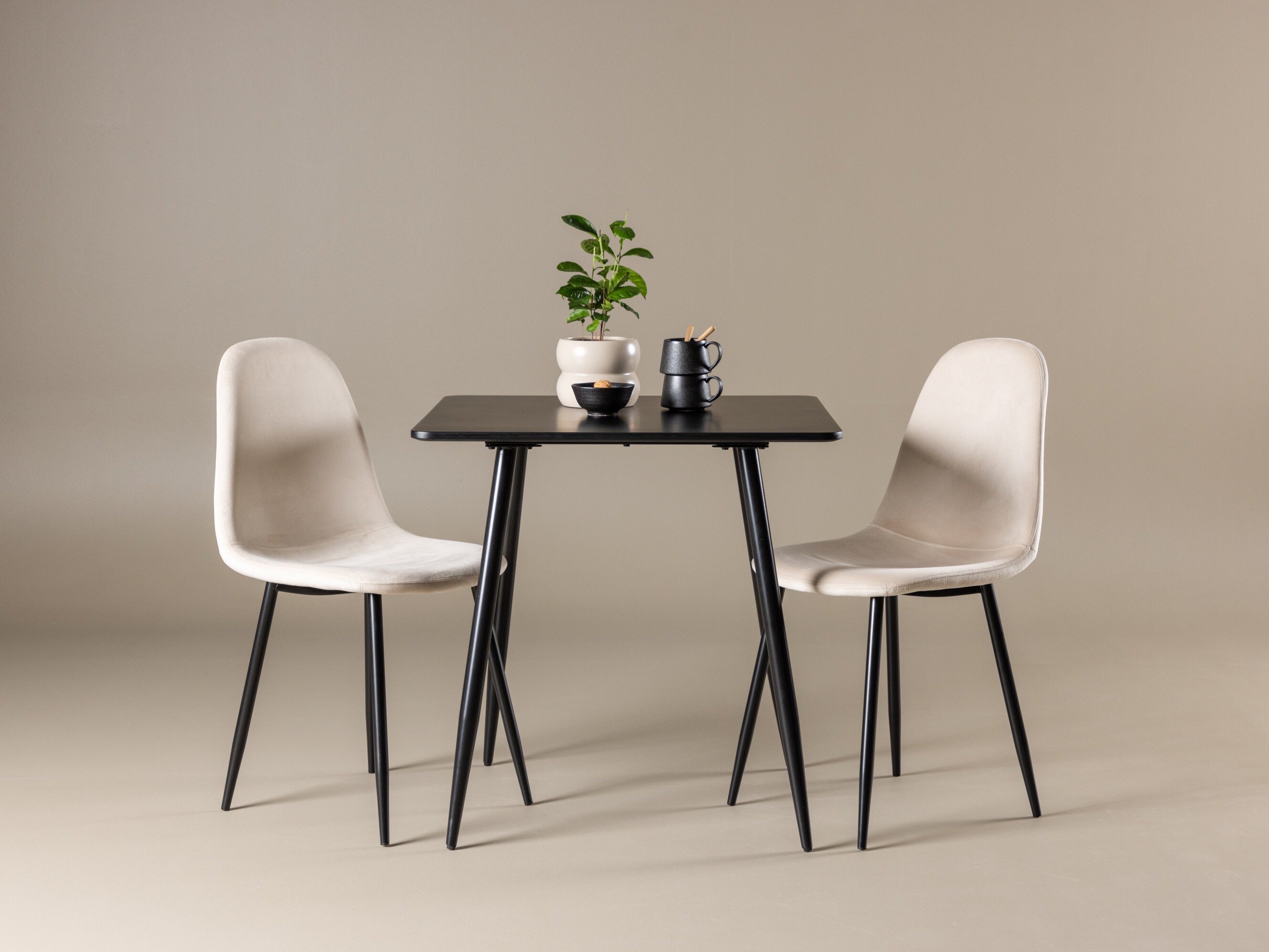 Conjunto para refeições Dallas 4909 (Bege + Preto)