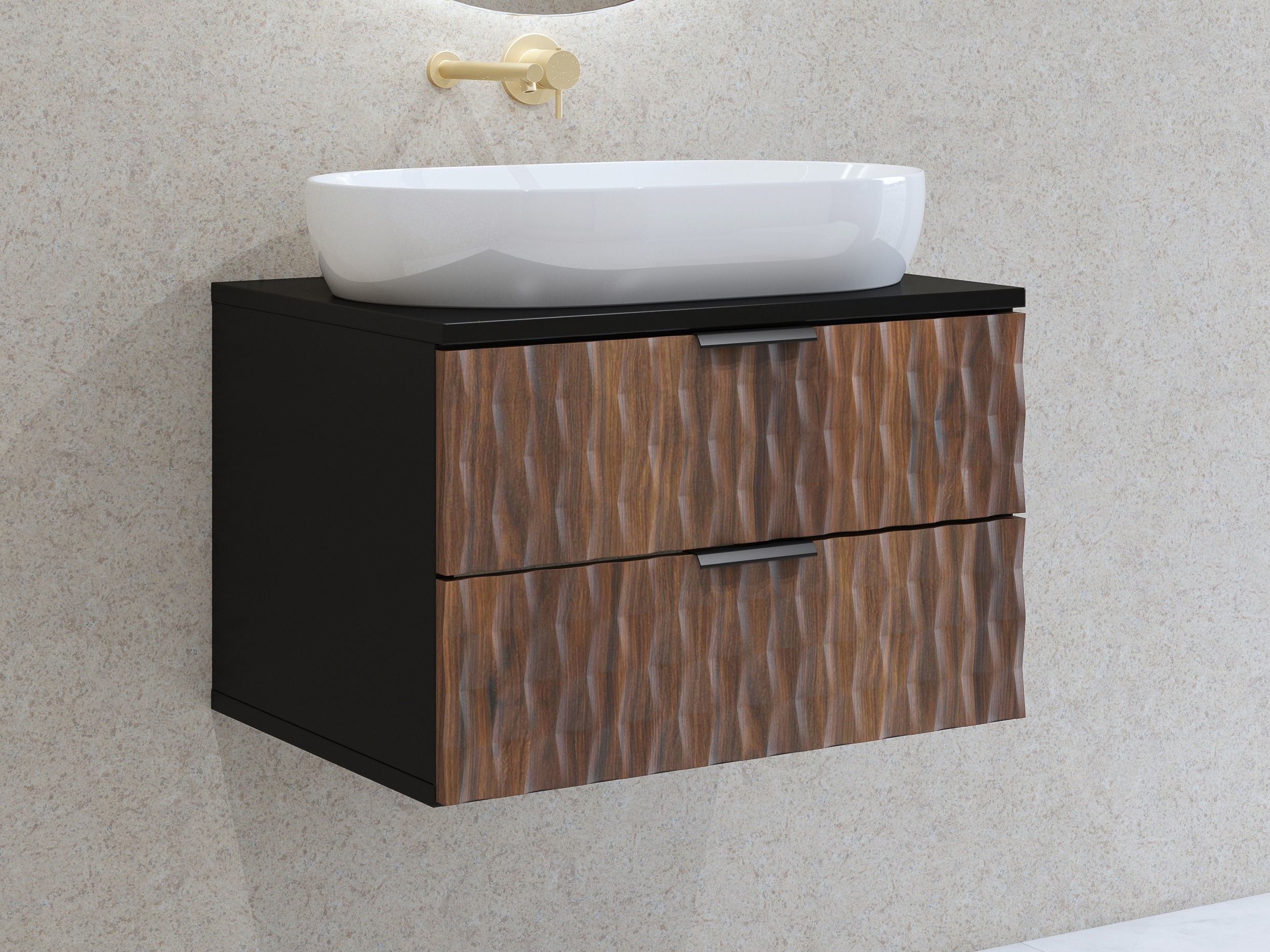 Armário suspenso para casa de banho para lavatório Elitese 102