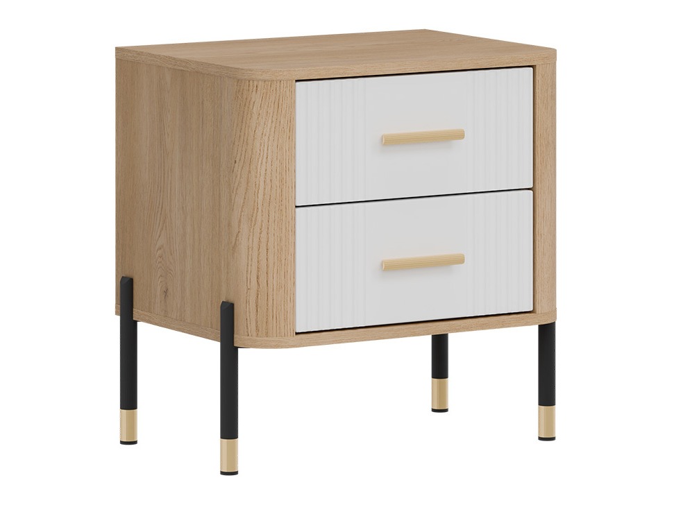 Mesa de cabeceira Flosora 140 (Branco)