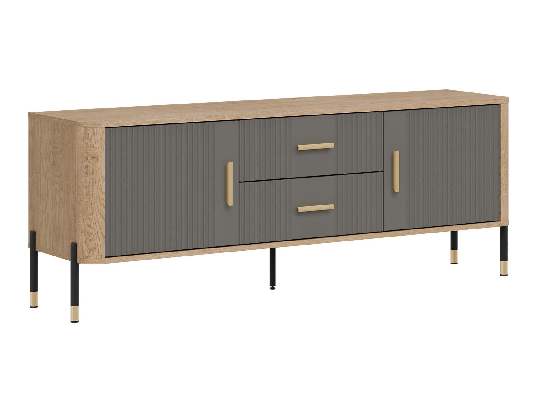 Conjunto para sala de estar Flosora 147 (Cinzento)