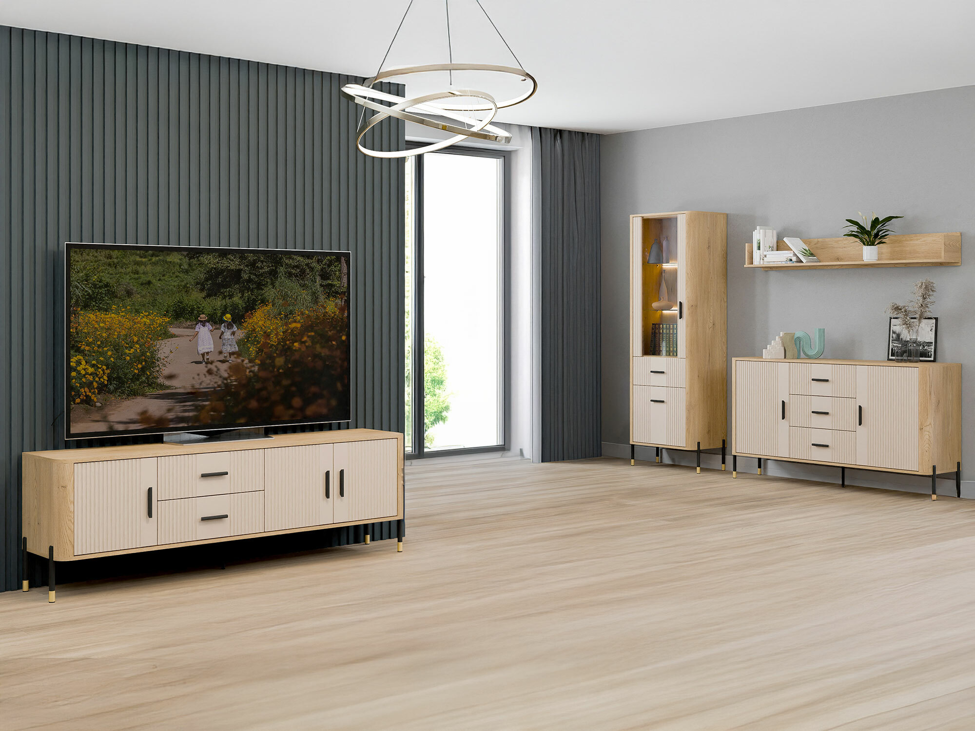 Conjunto para sala de estar Flosora 148 (Caxemira)