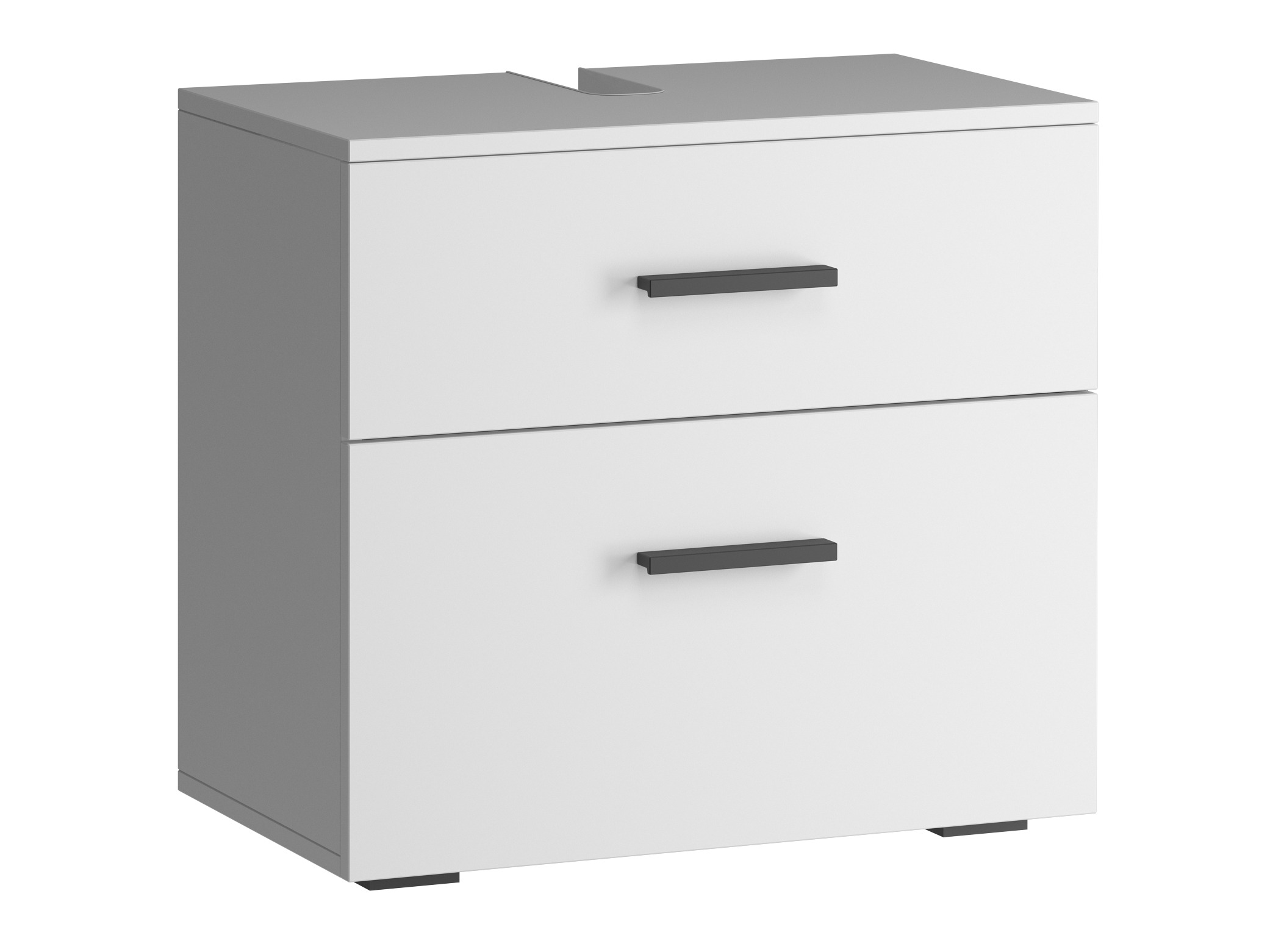 Armário de casa de banho de chão para lavatório Larlori 100 (Branco)