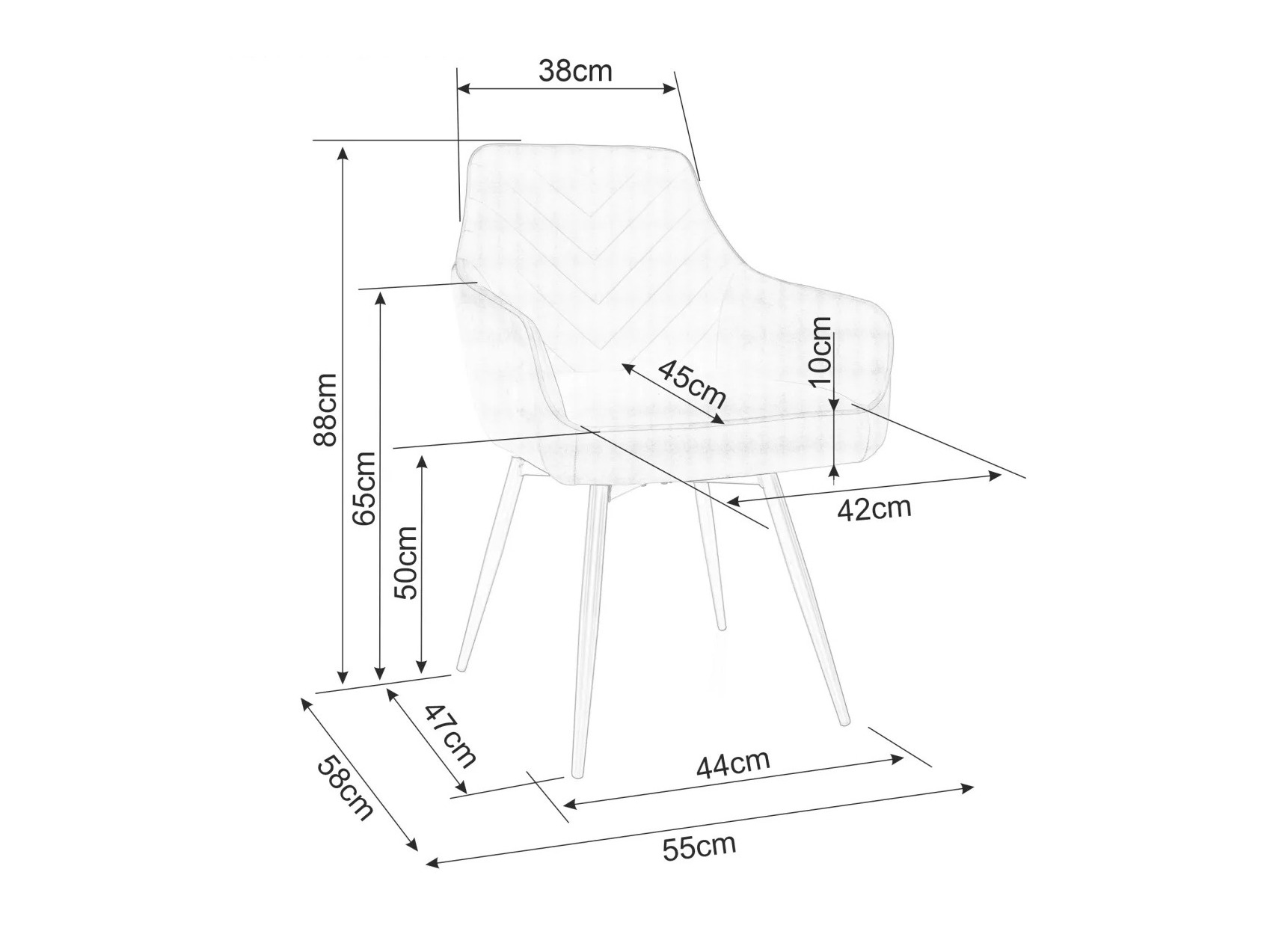 Cadeira Detroit 867 (Bege)