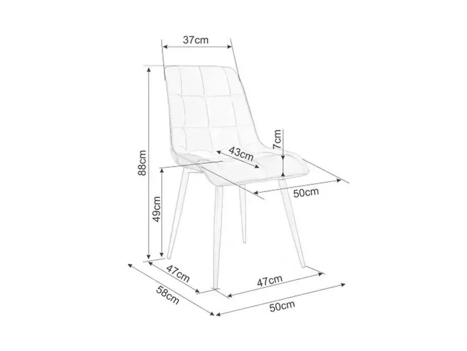 Cadeira Detroit 883 (Bege claro)