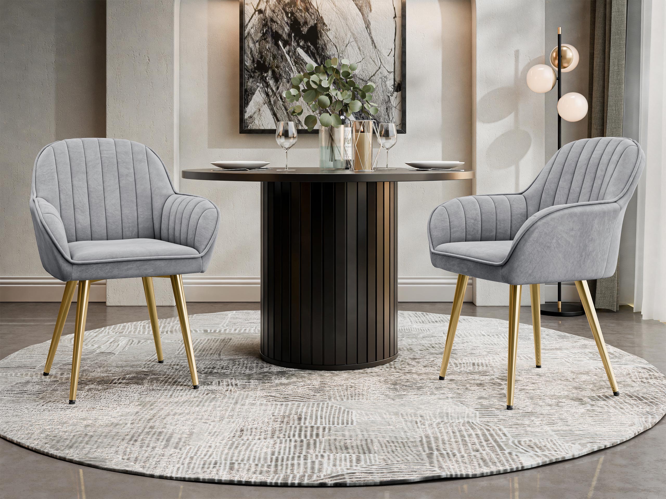 Cadeira Comfivo Hilaritas VIII (Cinzento)