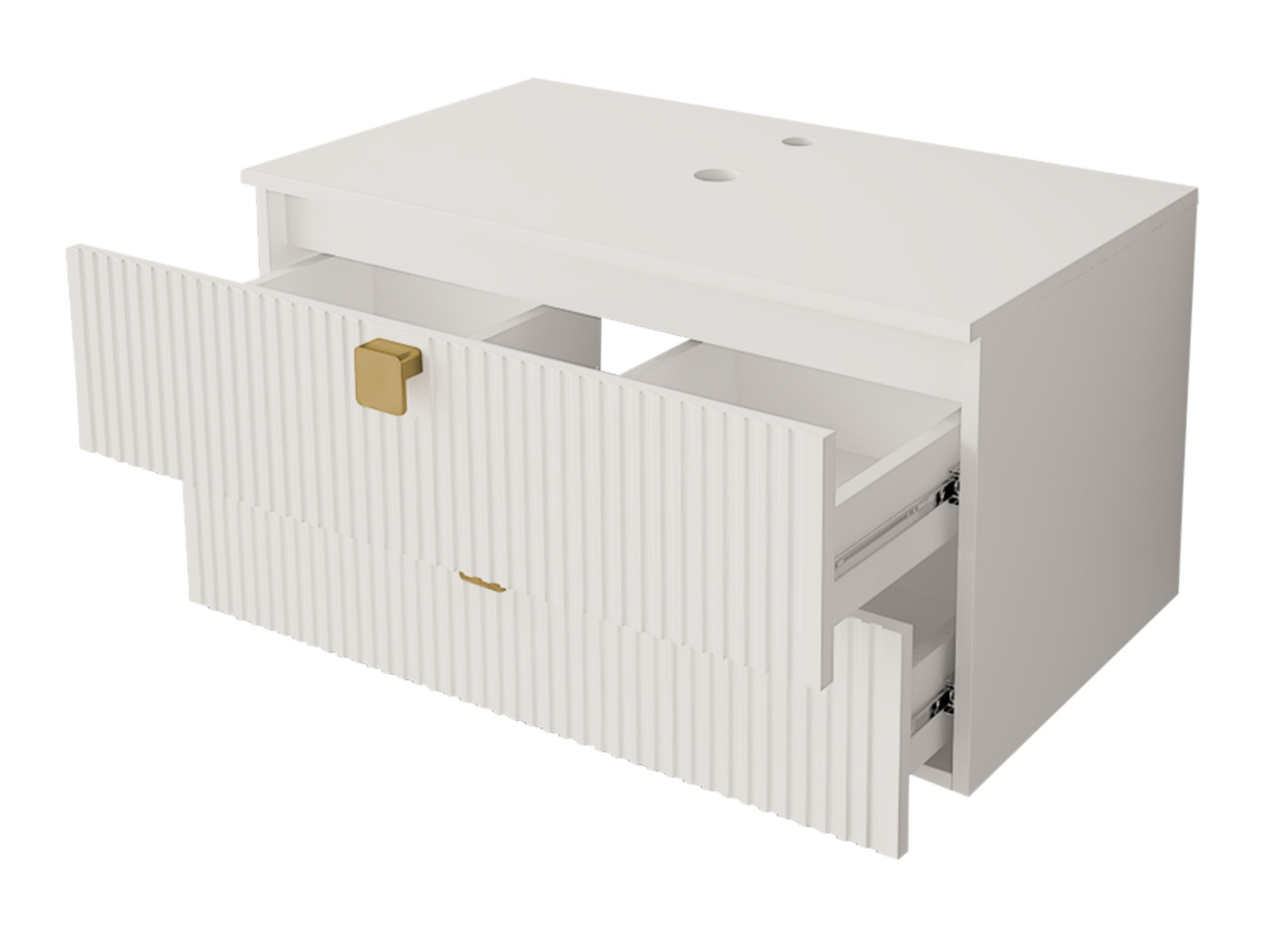 Conjunto para casa de banho Panium II (Castanho claro)