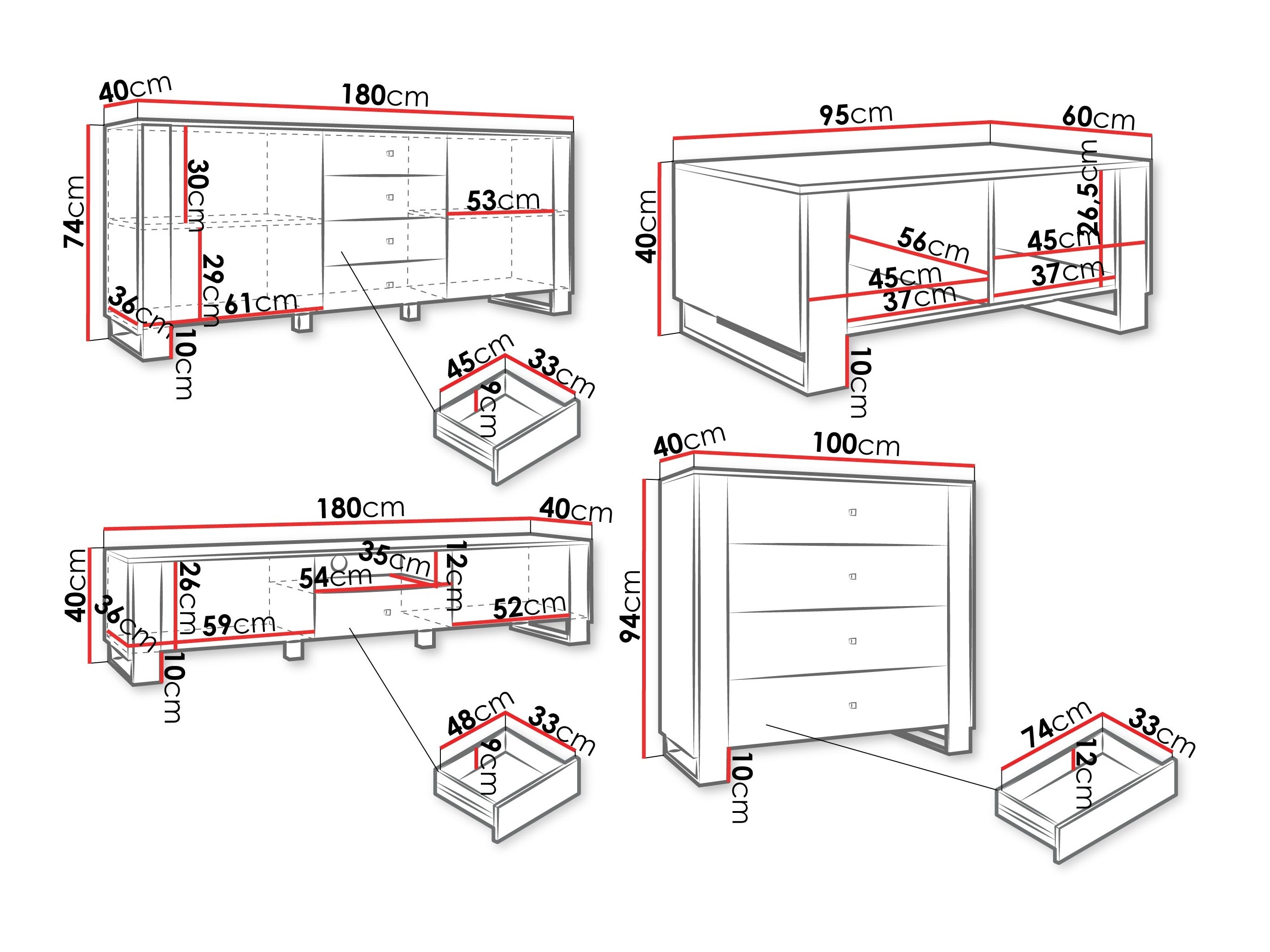 Conjunto para sala de estar Comfivo Vestora