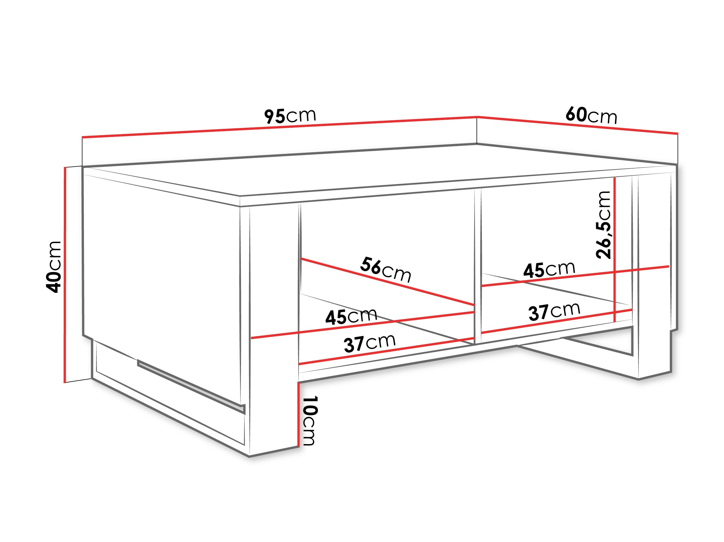 Mesa de centro Comfivo Vestora 102