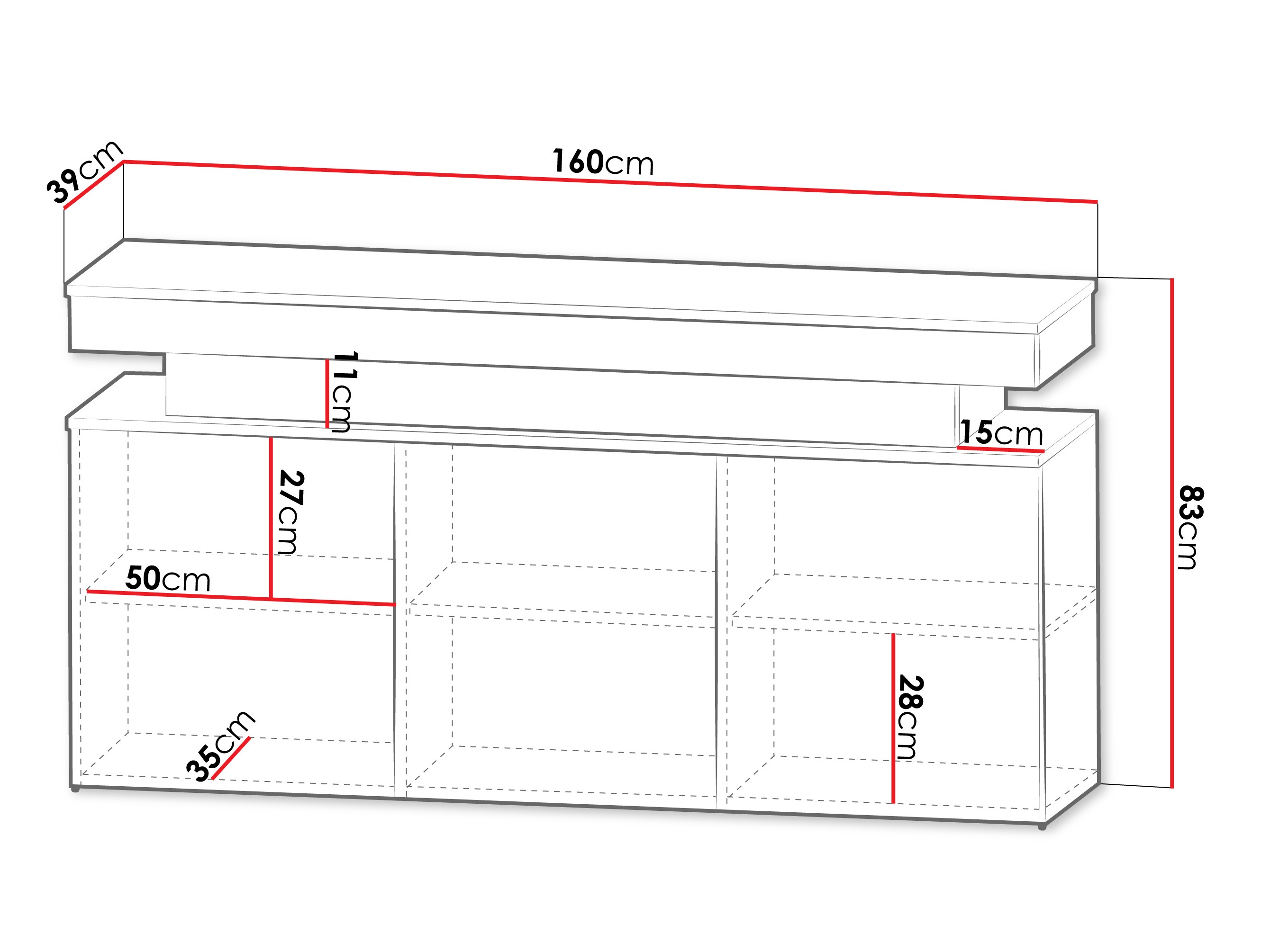 Aparador Monfero (Caxemira)