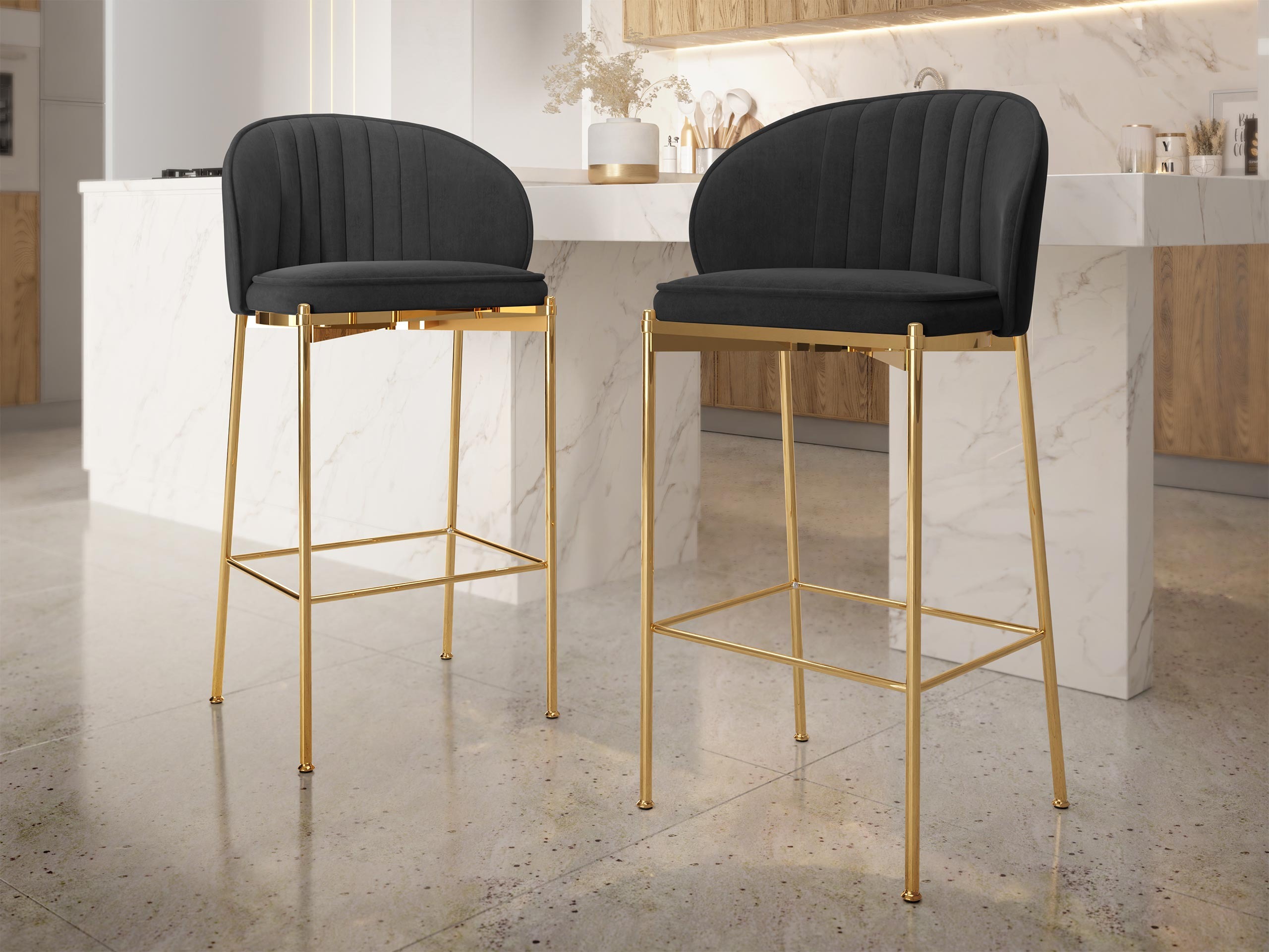 Banco de bar Comfivo 463 (Preto)