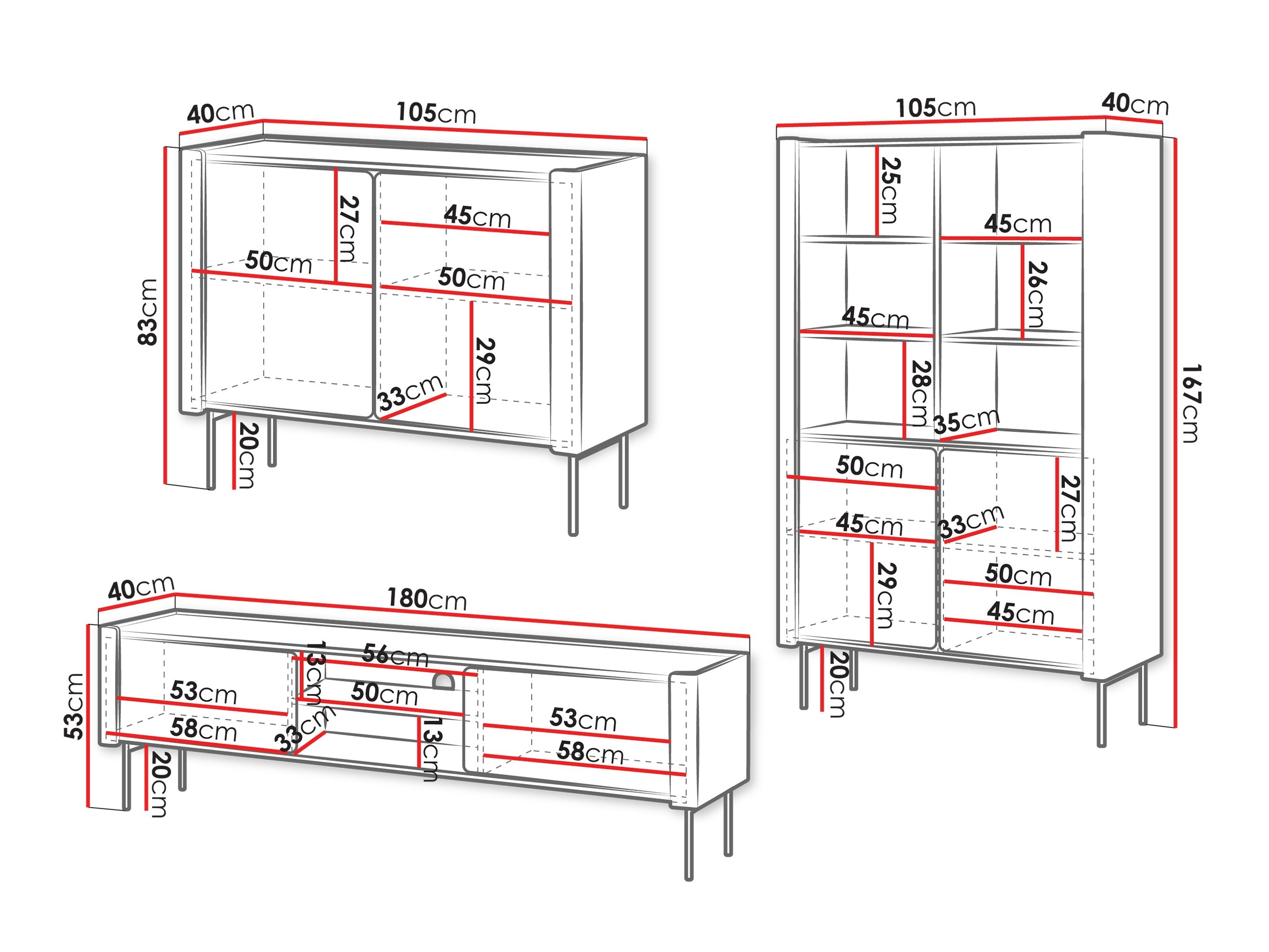 Conjunto para sala de estar Nolsevo 104