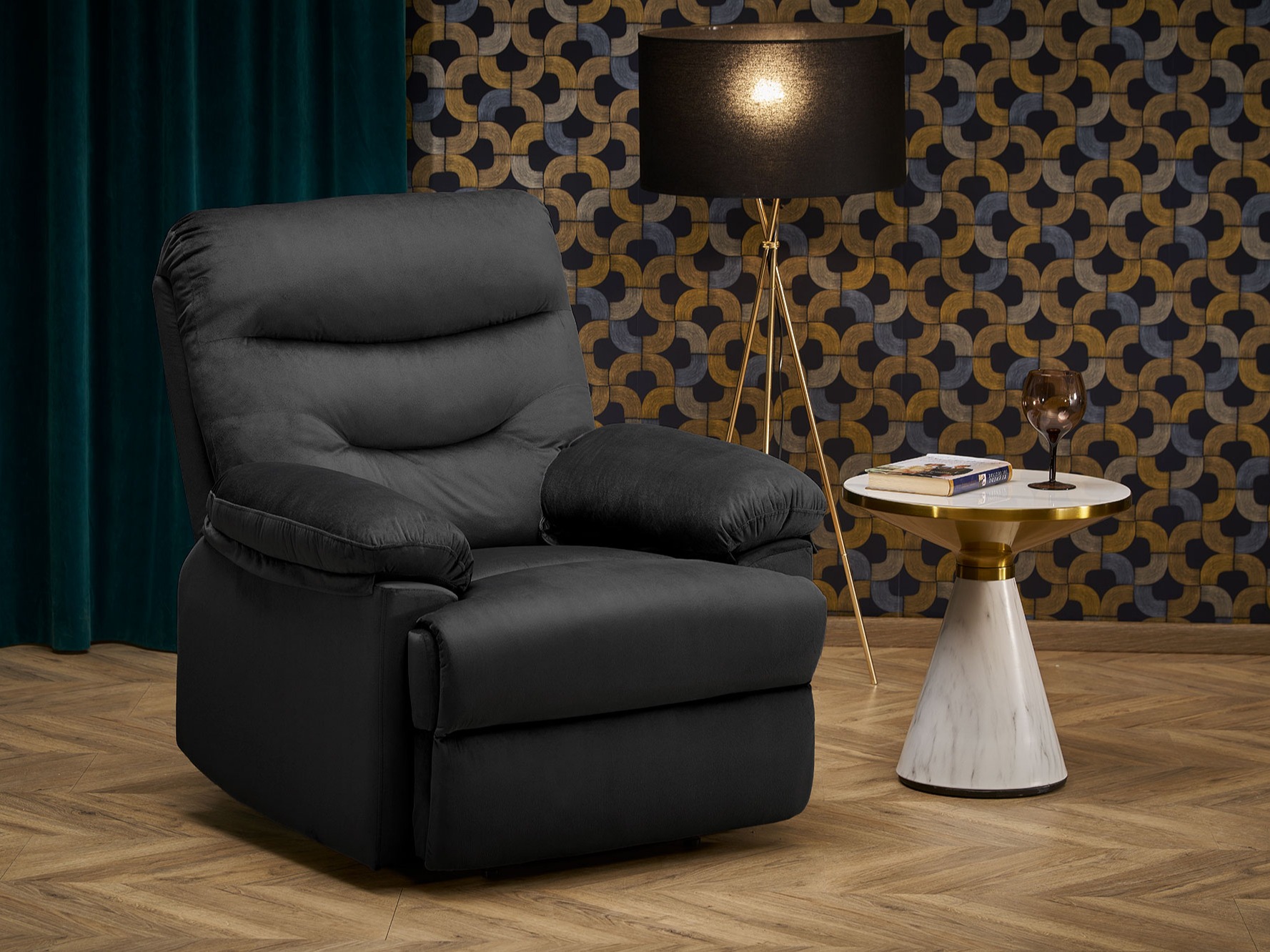 Poltrona reclinável Houston Terra (Preto)