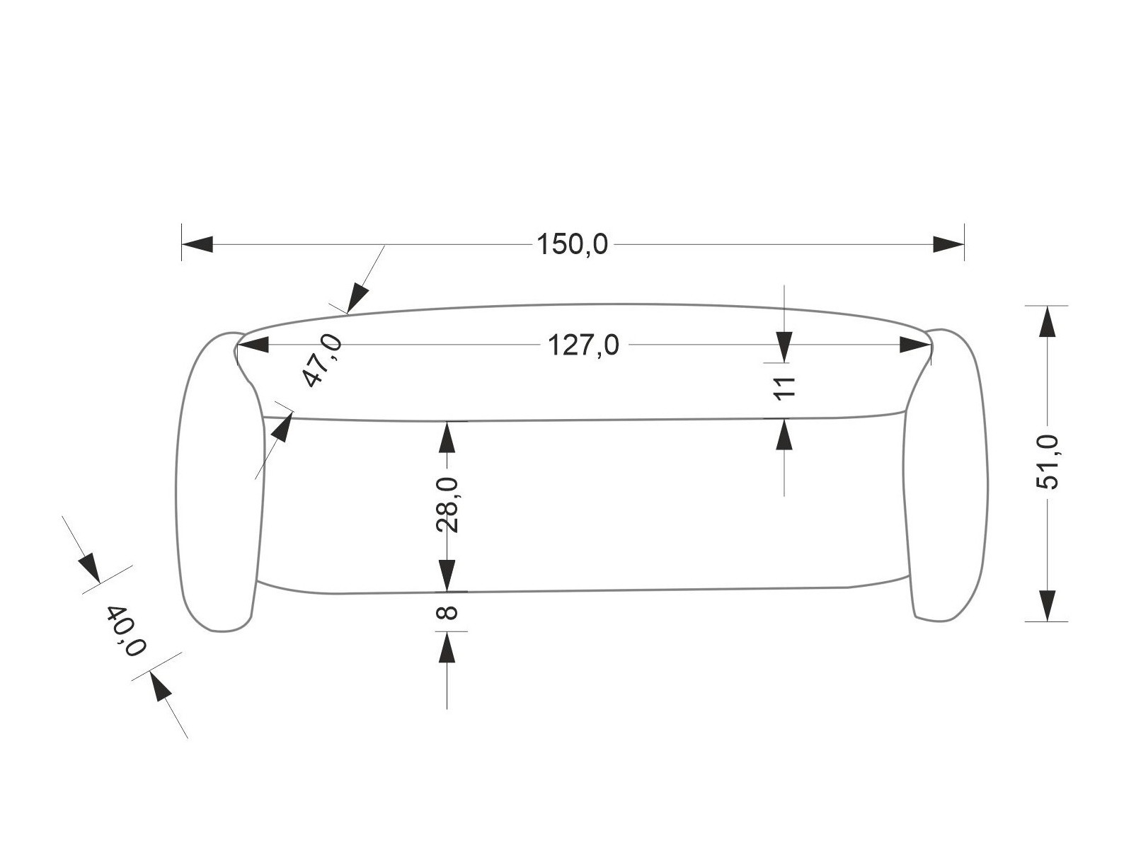 Banco estofado Houston 2045
