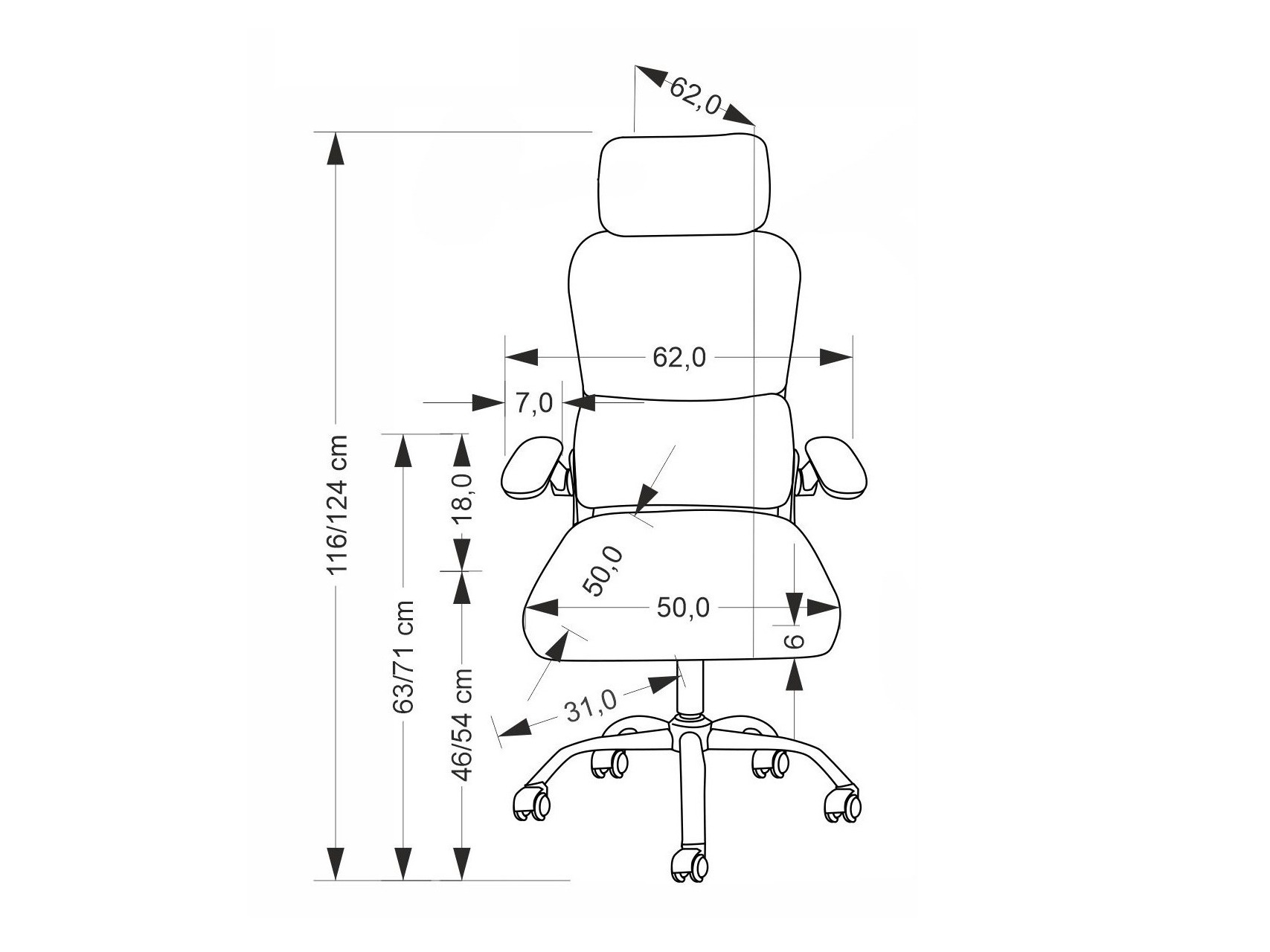 Cadeira de escritório Houston 2047