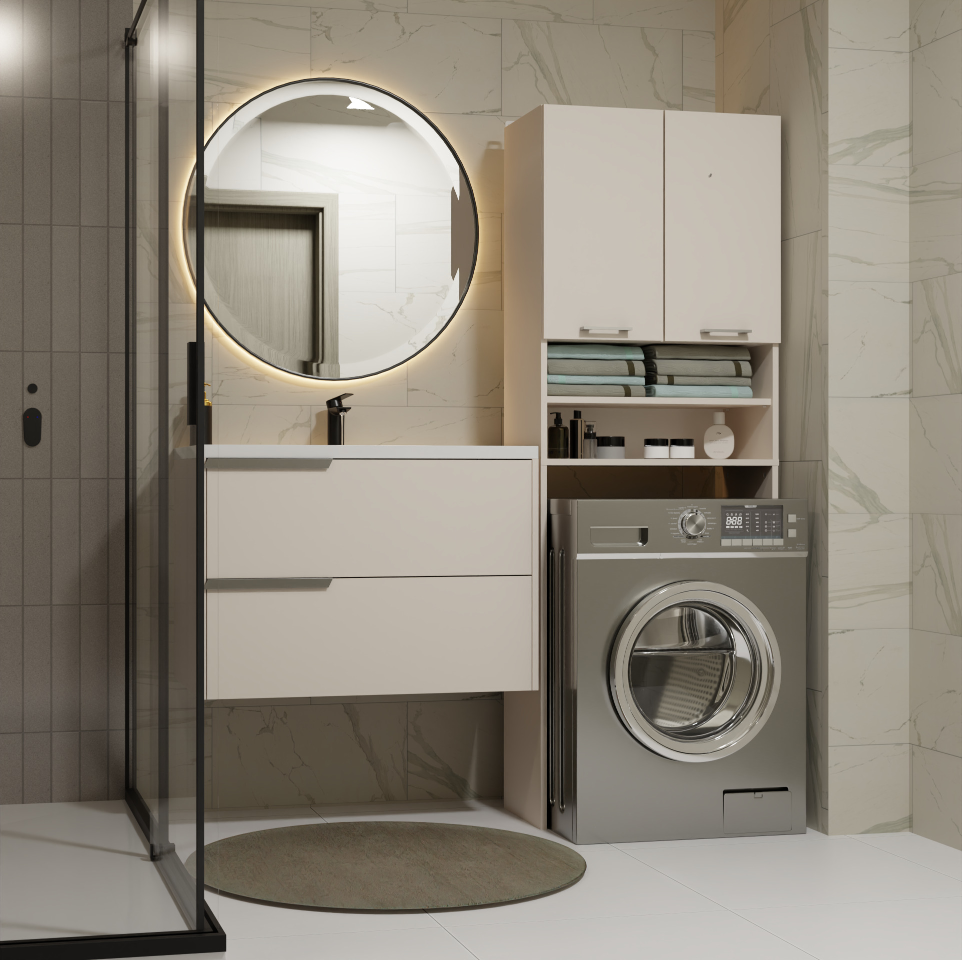 Prateleira para casa de banho Balelbo 104 (Caxemira)