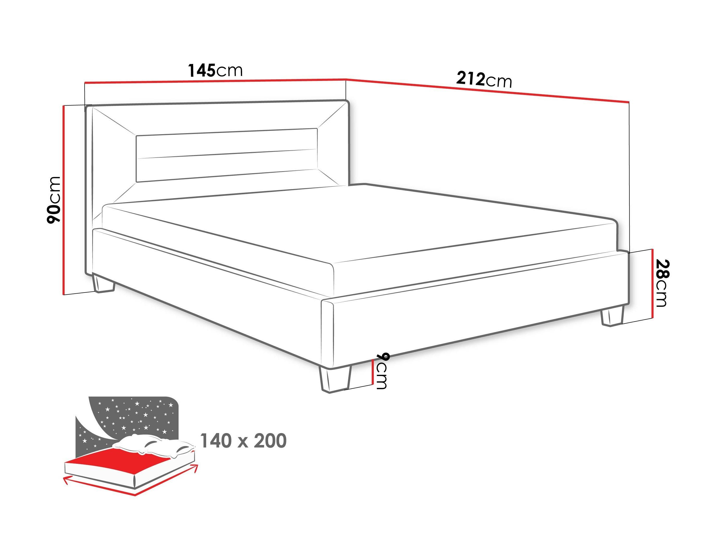 Cama Comfivo 327 (Cinzento claro)