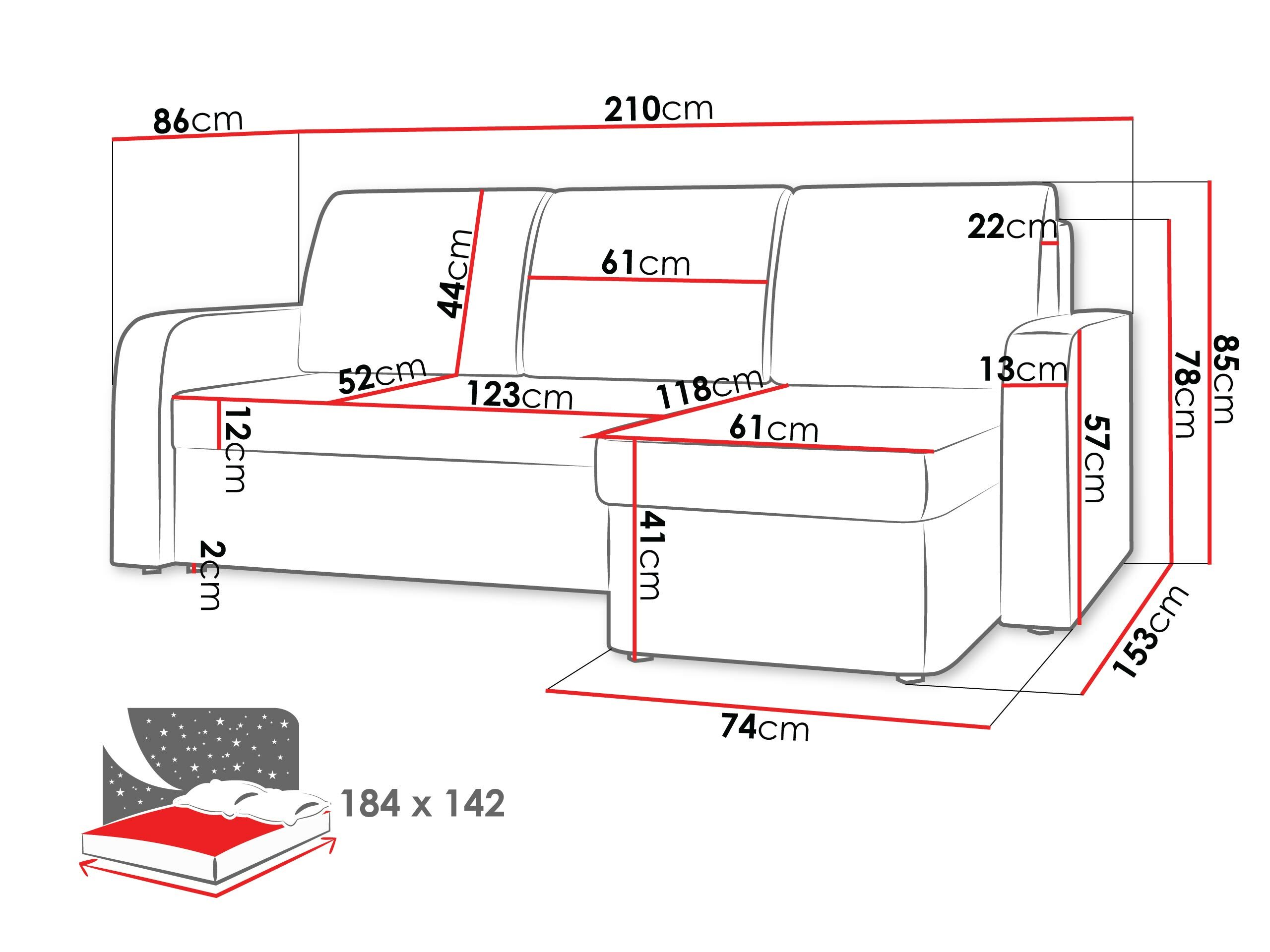 Sofá de canto Ingenos (Lux 06)