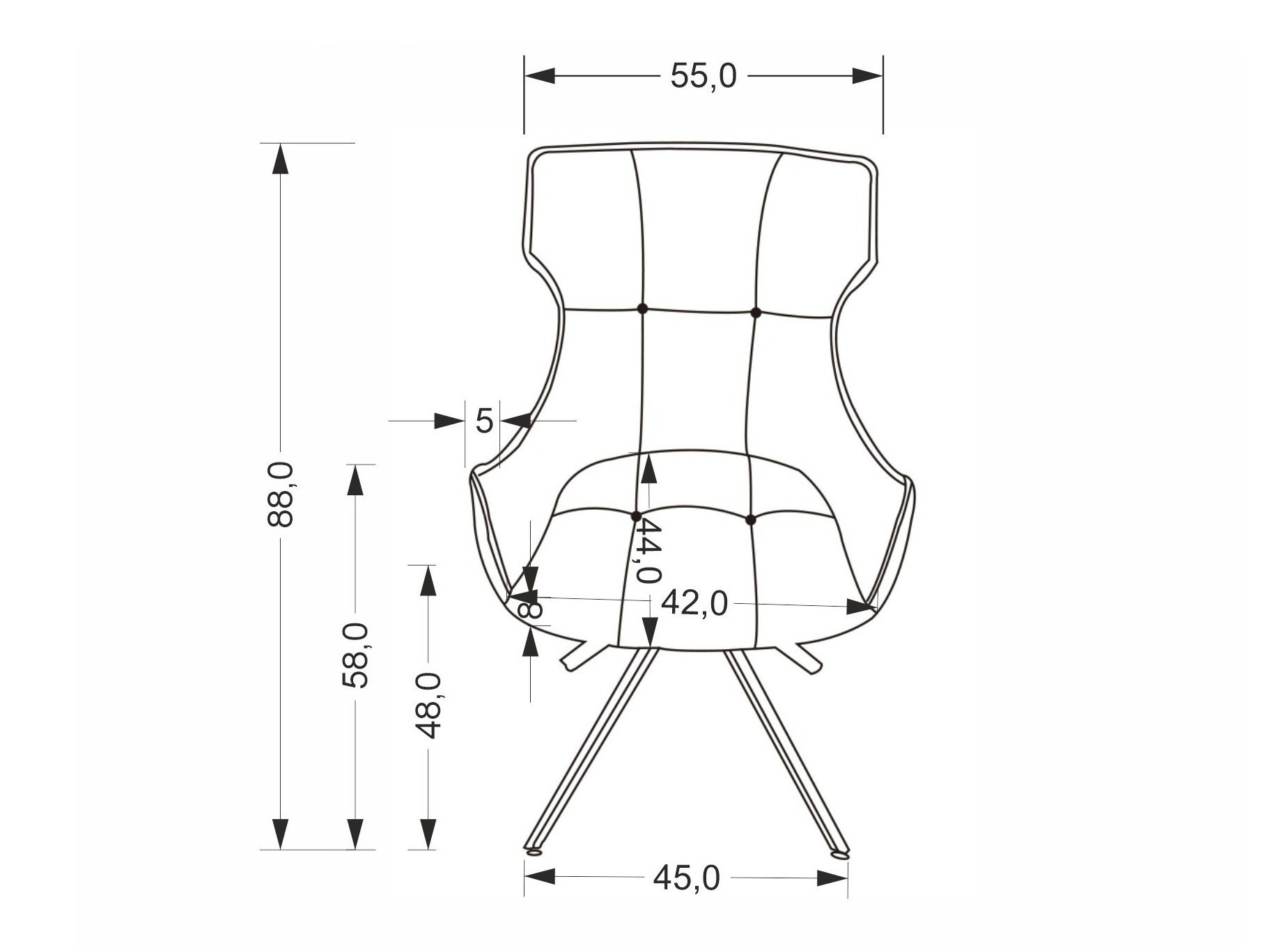 Cadeira Houston 2055 (Bege)