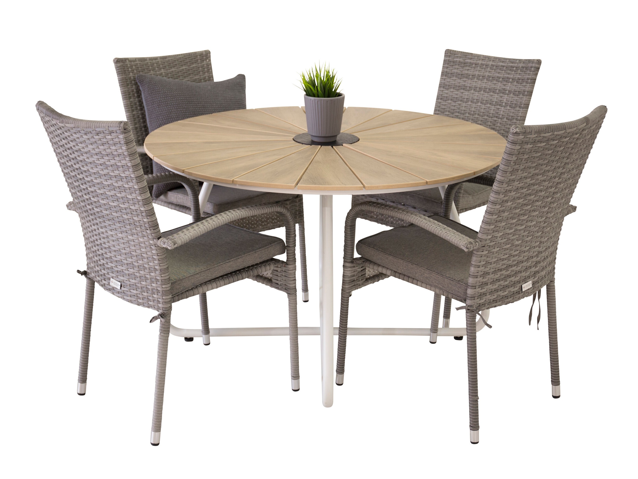 Cadeira para o exterior Dallas 736 (Cinzento)