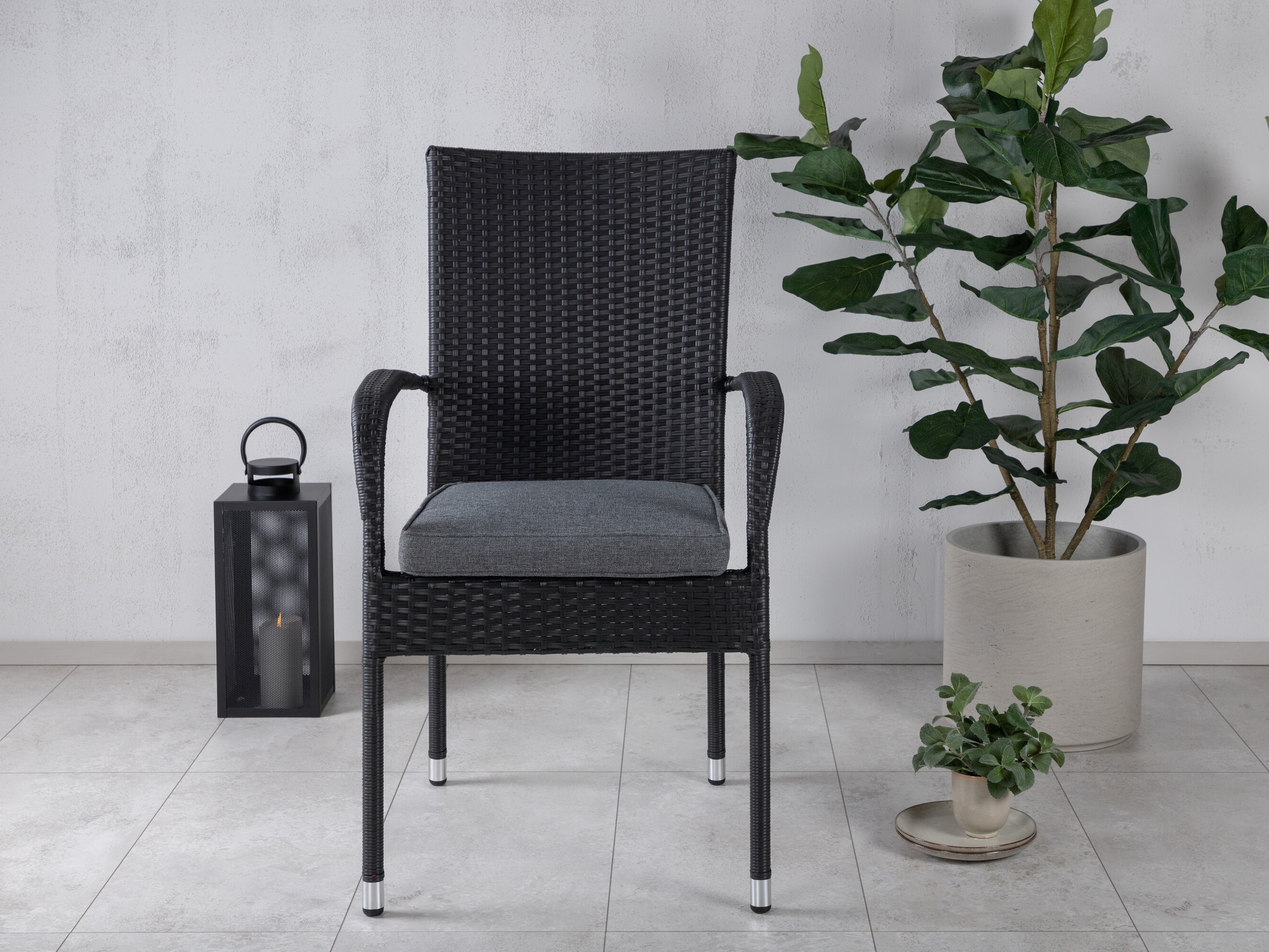 Cadeira para o exterior Dallas 736 (Preto)