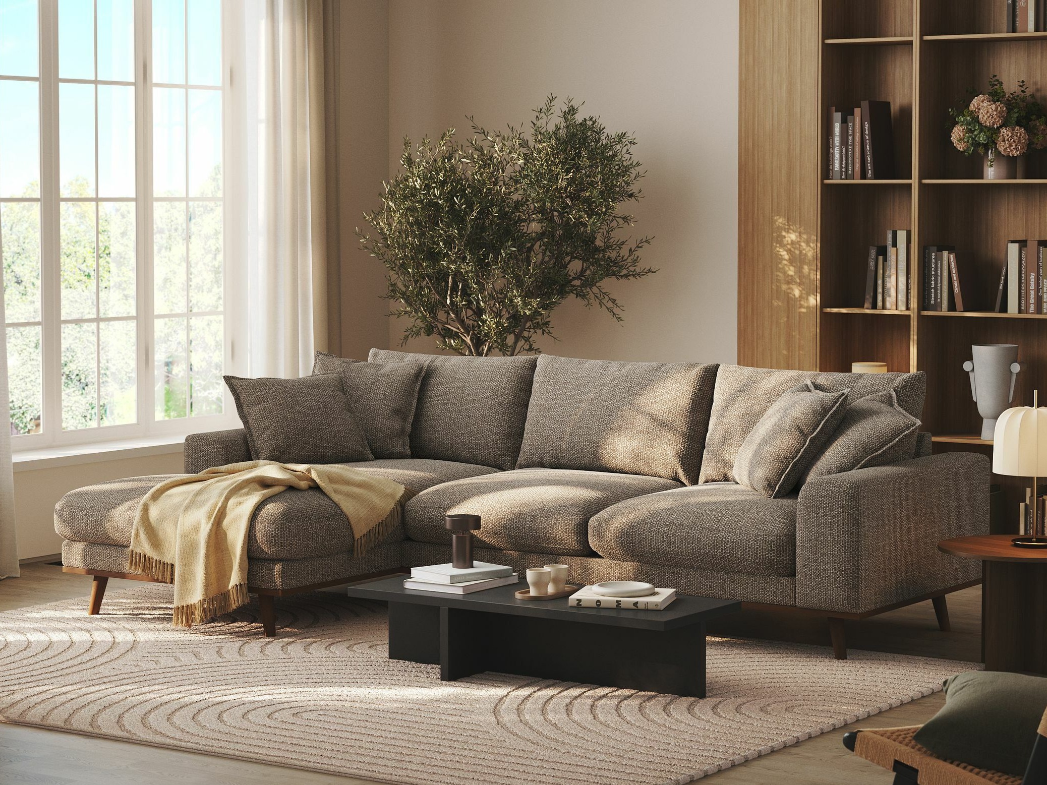 Sofá de canto Seattle 216 (Silencio 19)