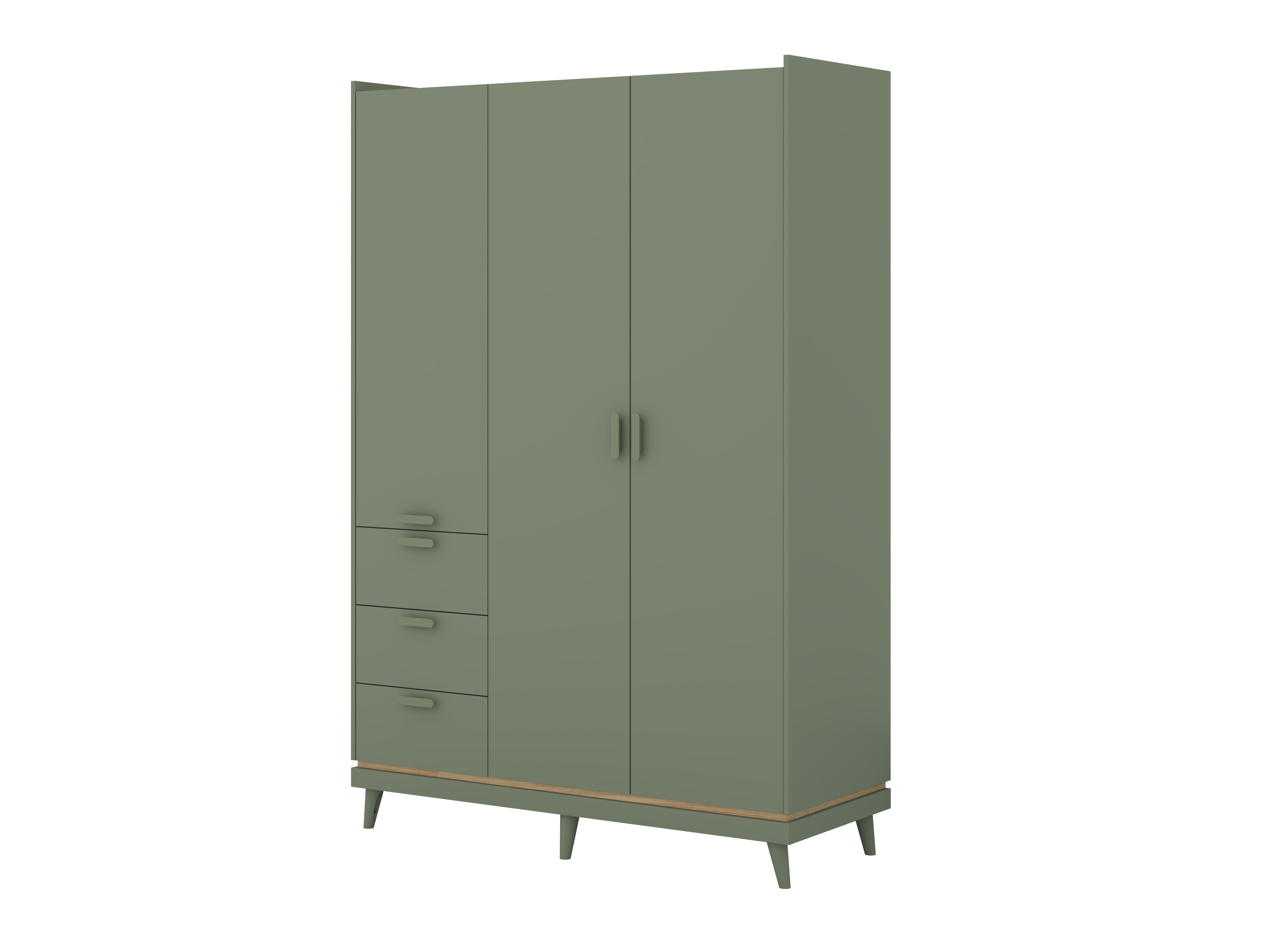 Roupeiro Fertalu 100 (Verde + Carvalho)