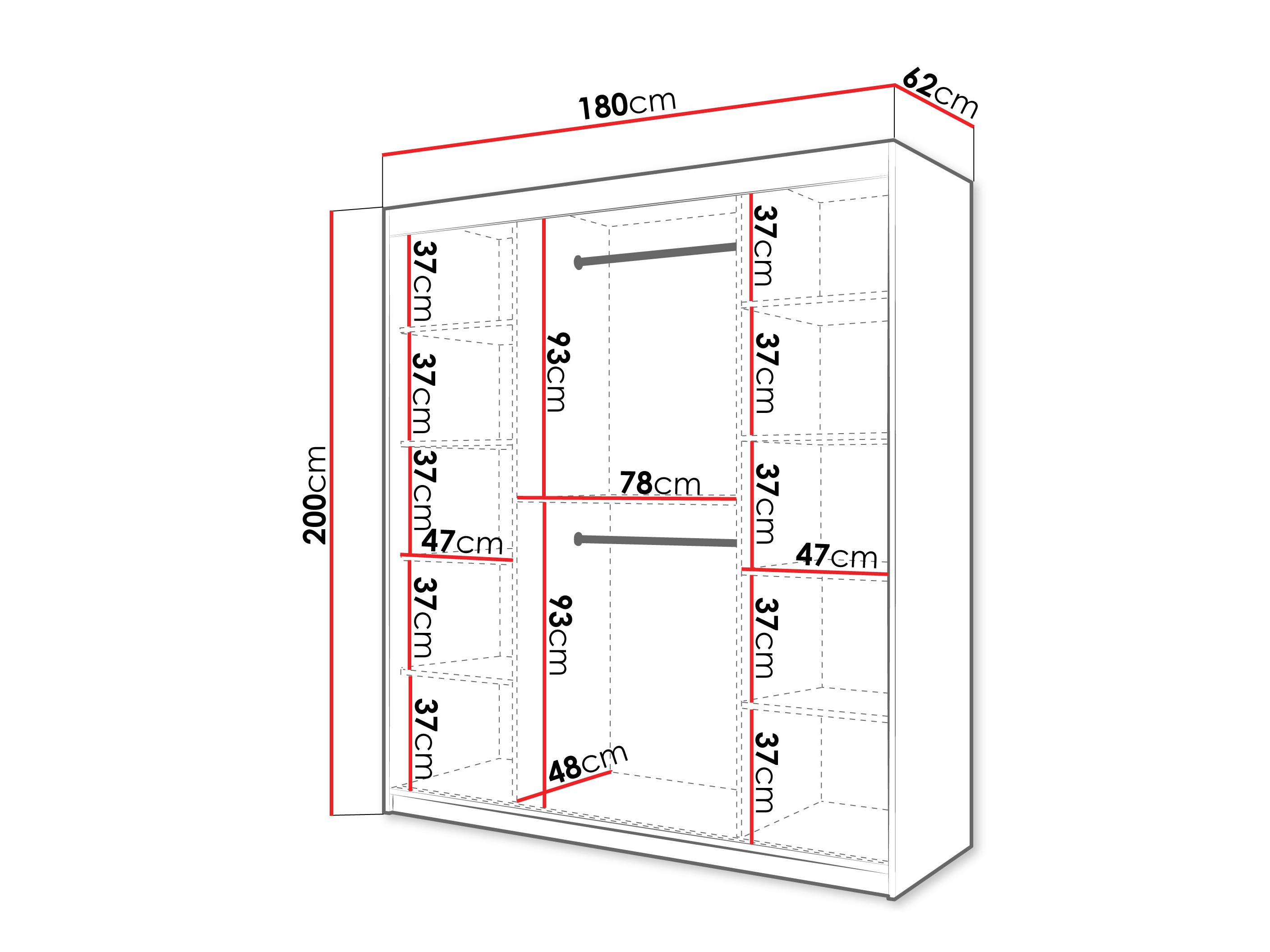 Roupeiro Hartford 575 (Preto)