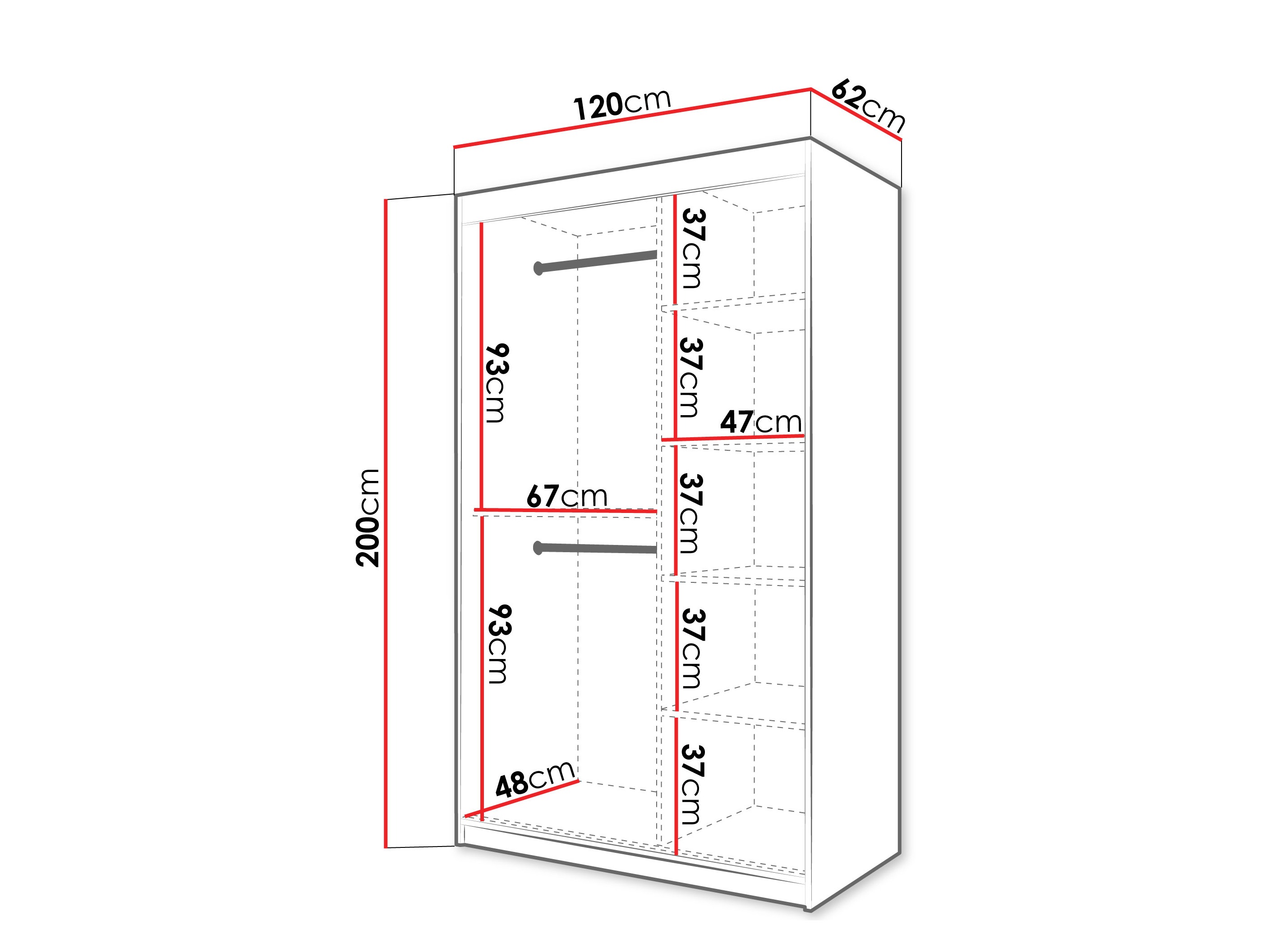 Roupeiro Hartford 577 (Preto)