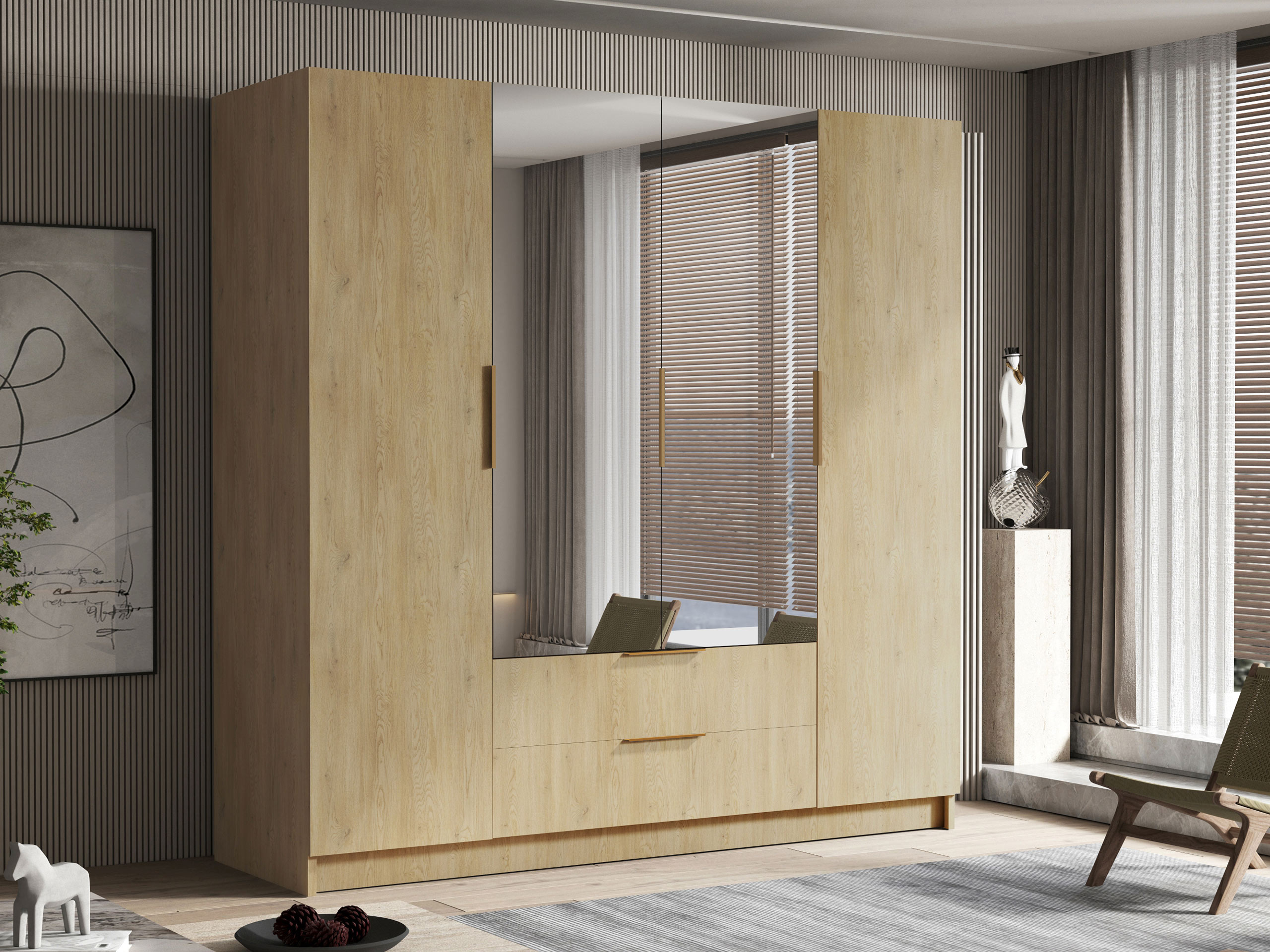 Roupeiro Closico 201 (Carvalho)