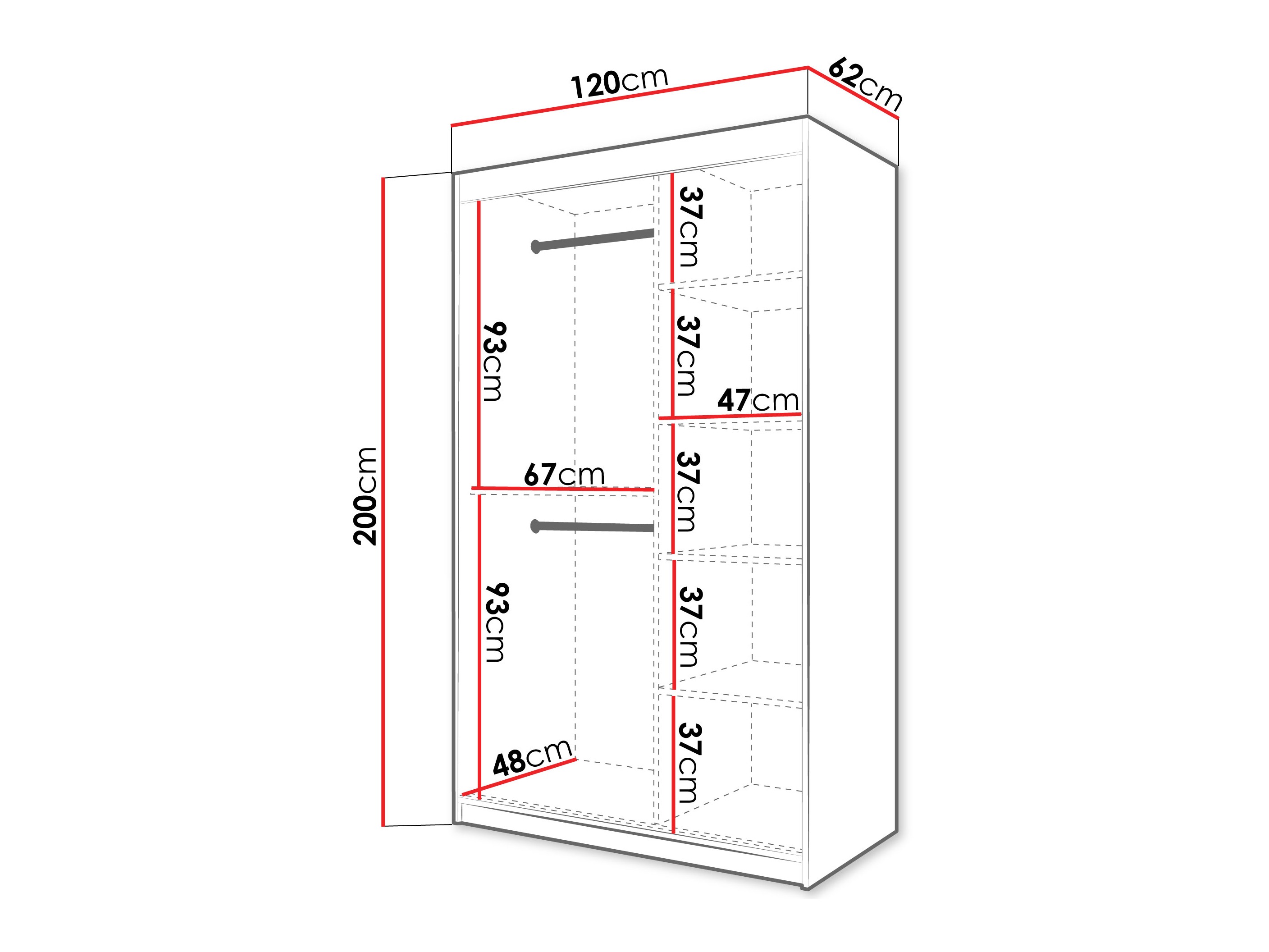 Roupeiro Hartford 578 (Carvalho Artisan)