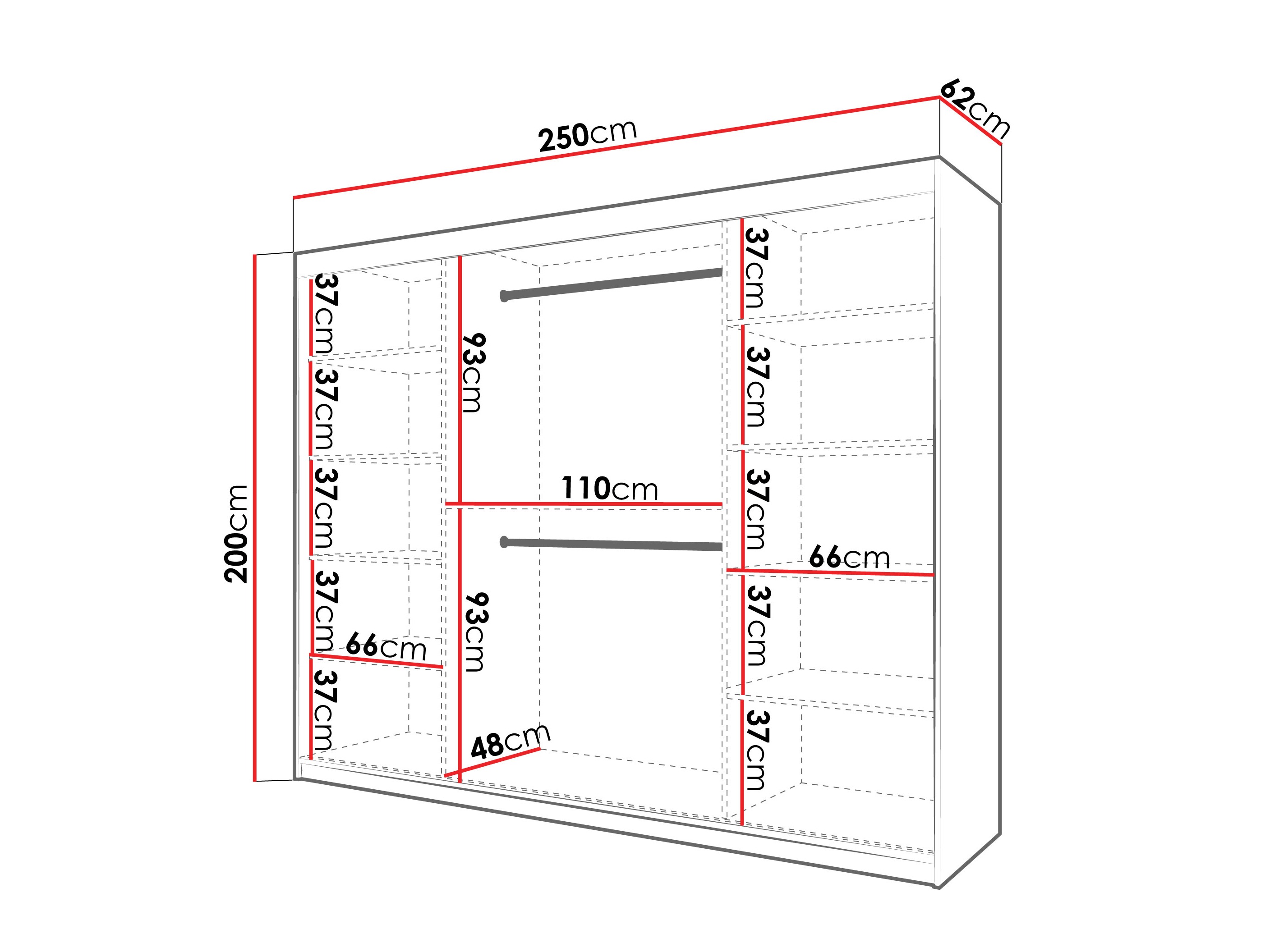 Roupeiro Hartford 578 (Preto)