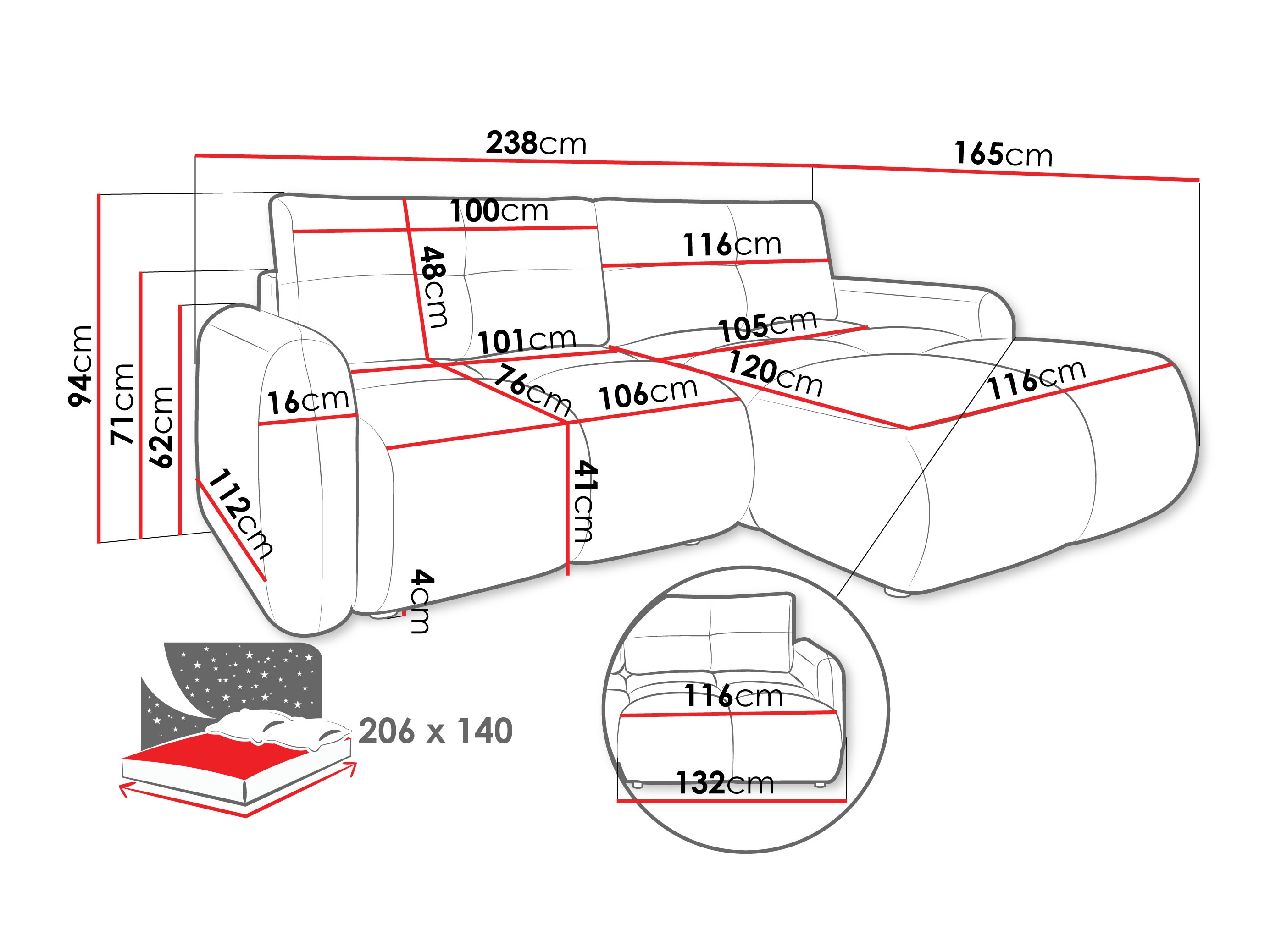 Sofá de canto Clinton 101 (Lambi 06)