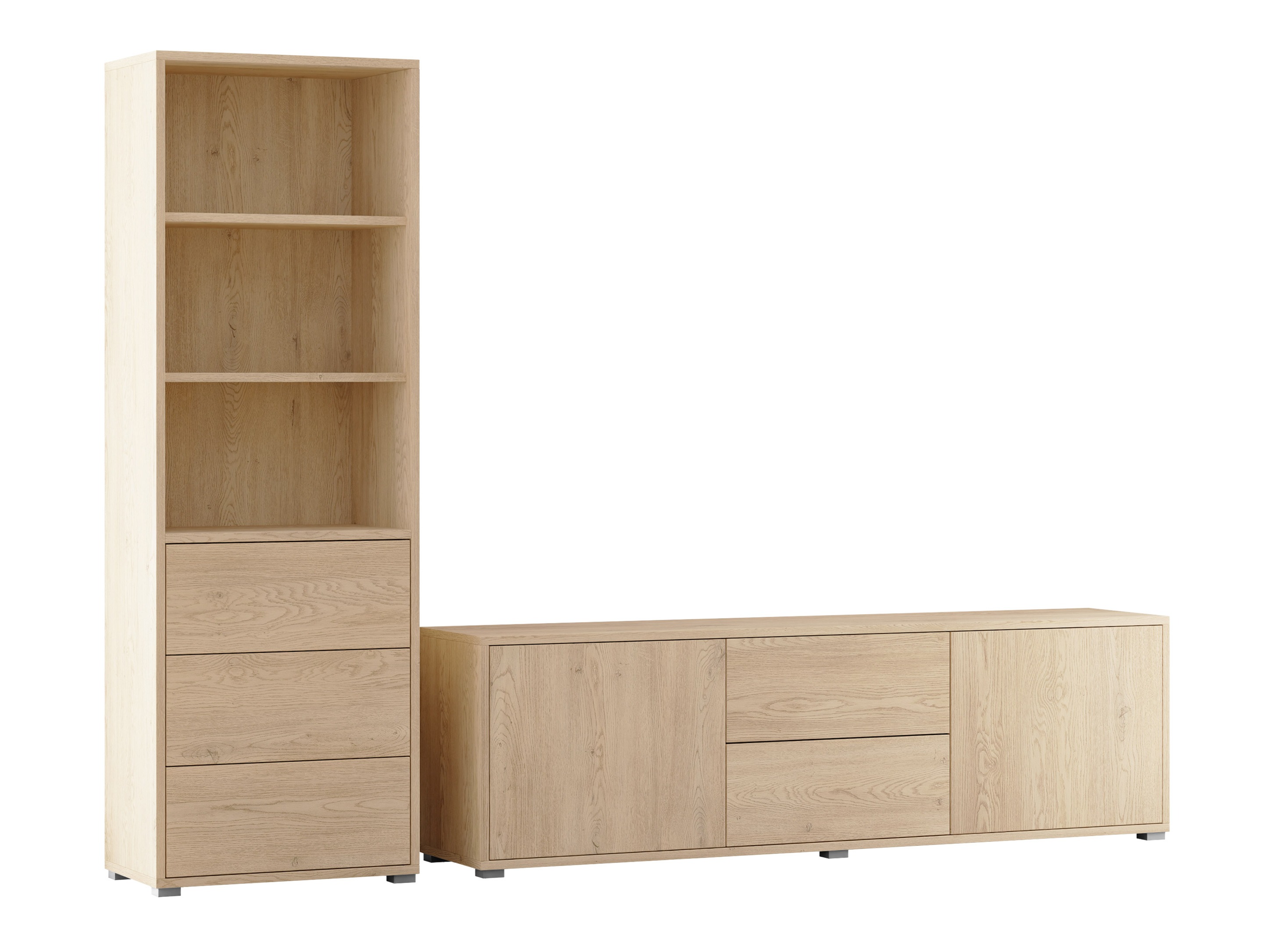 Conjunto para sala de estar Comfivo Fersoe 111 (Carvalho)