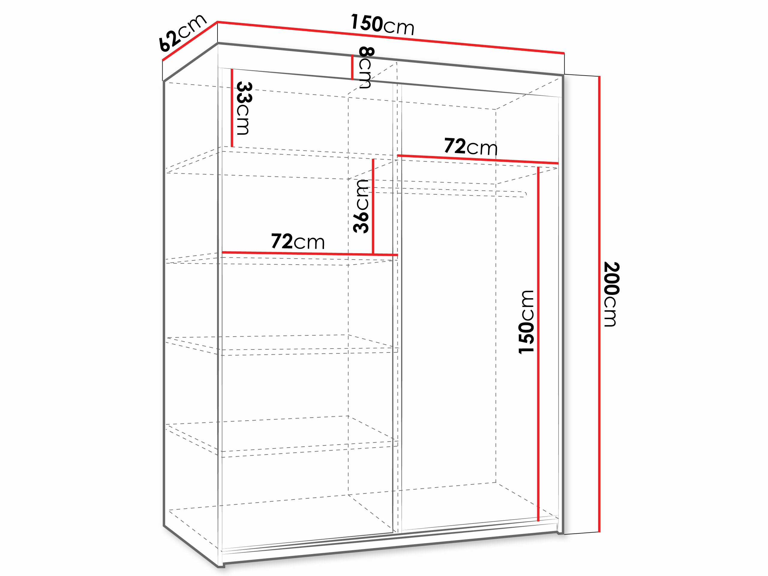 Roupeiro Dover 110 (Carvalho sonoma)