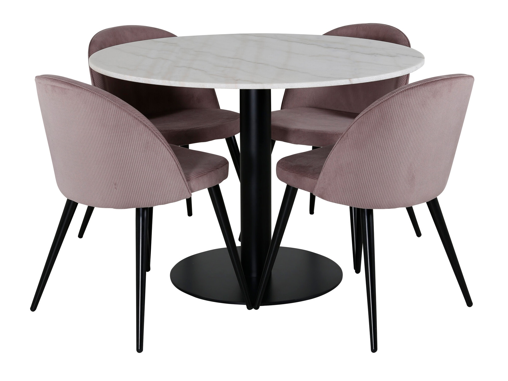 Conjunto para refeições Dallas 1297 (Rosa + Preto)