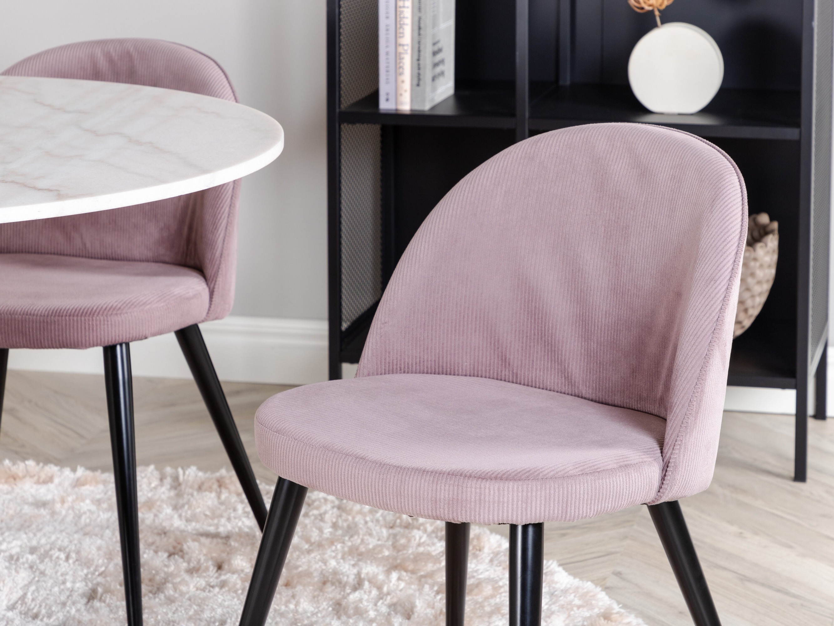 Conjunto para refeições Dallas 1297 (Rosa + Preto)