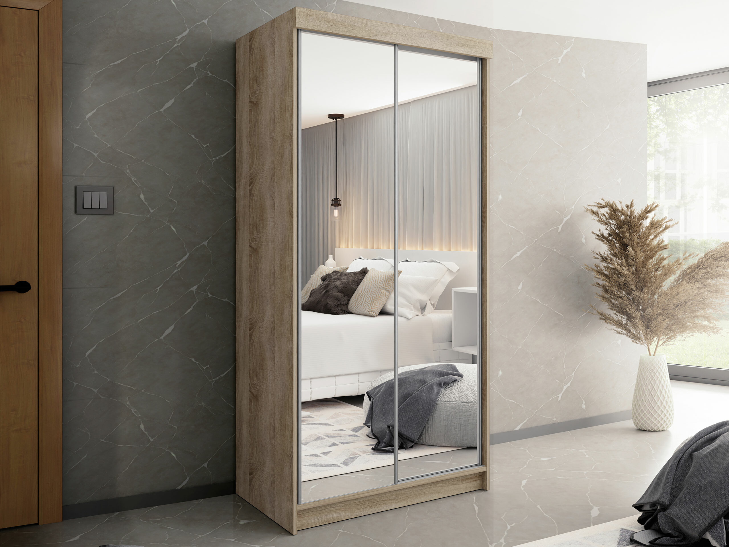 Roupeiro Dover 102 (Carvalho sonoma)