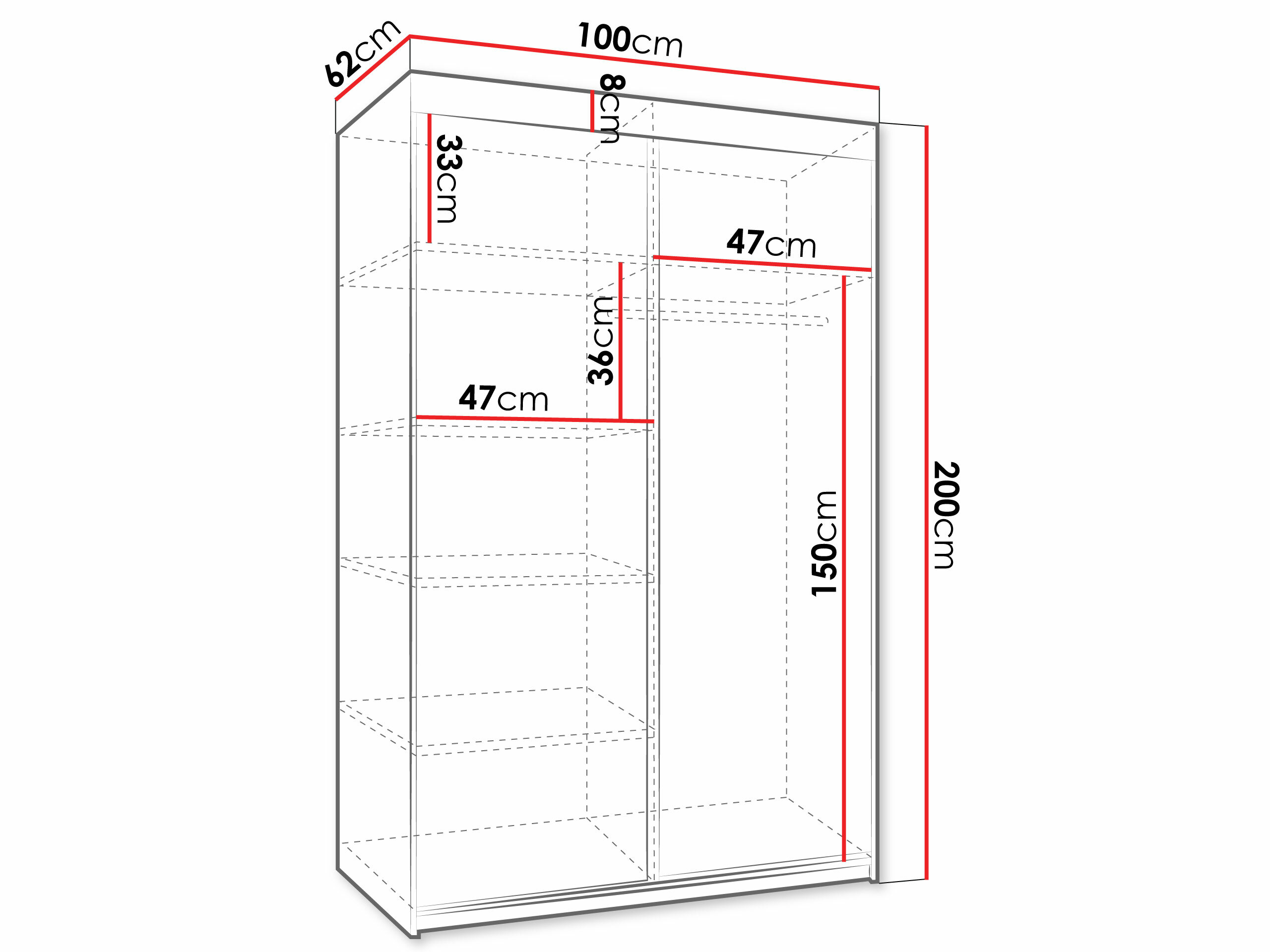 Roupeiro Dover 104 (Branco)